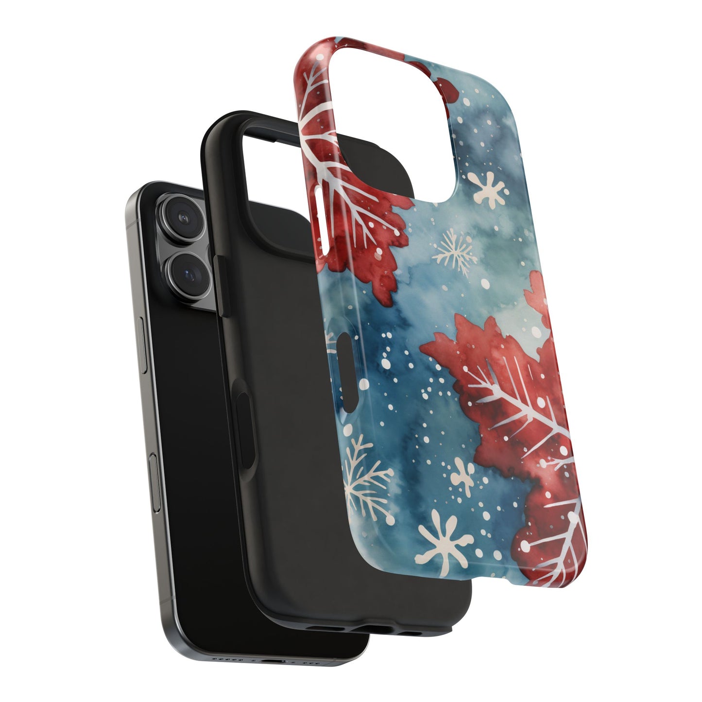 Crimson Snowflake Charm – iPhone Case Details:
