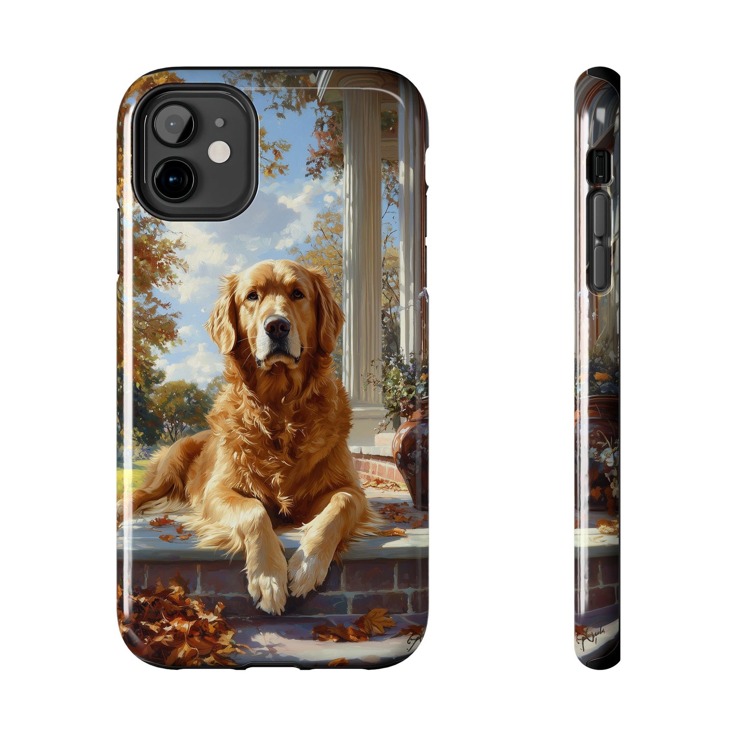 Golden Retriever Autumn Serenity - iPhone Series Case
