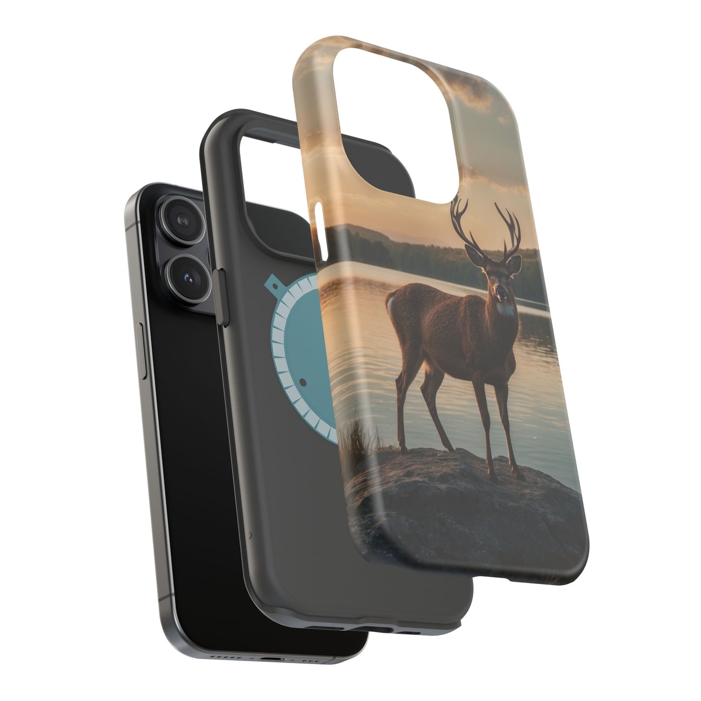 Majestic Stag at Sunset – MagSafe iPhone Case