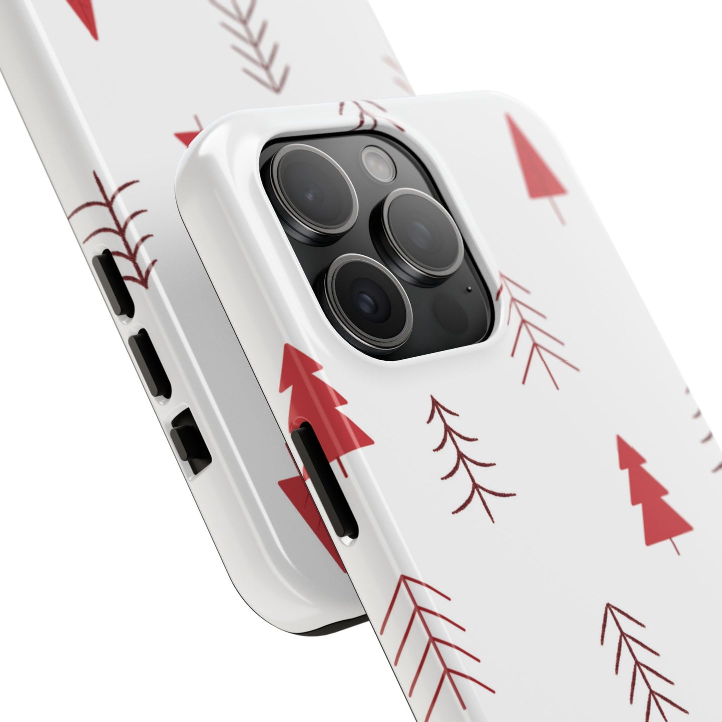 Scandi Red Pine Trees - iPhone Series Case