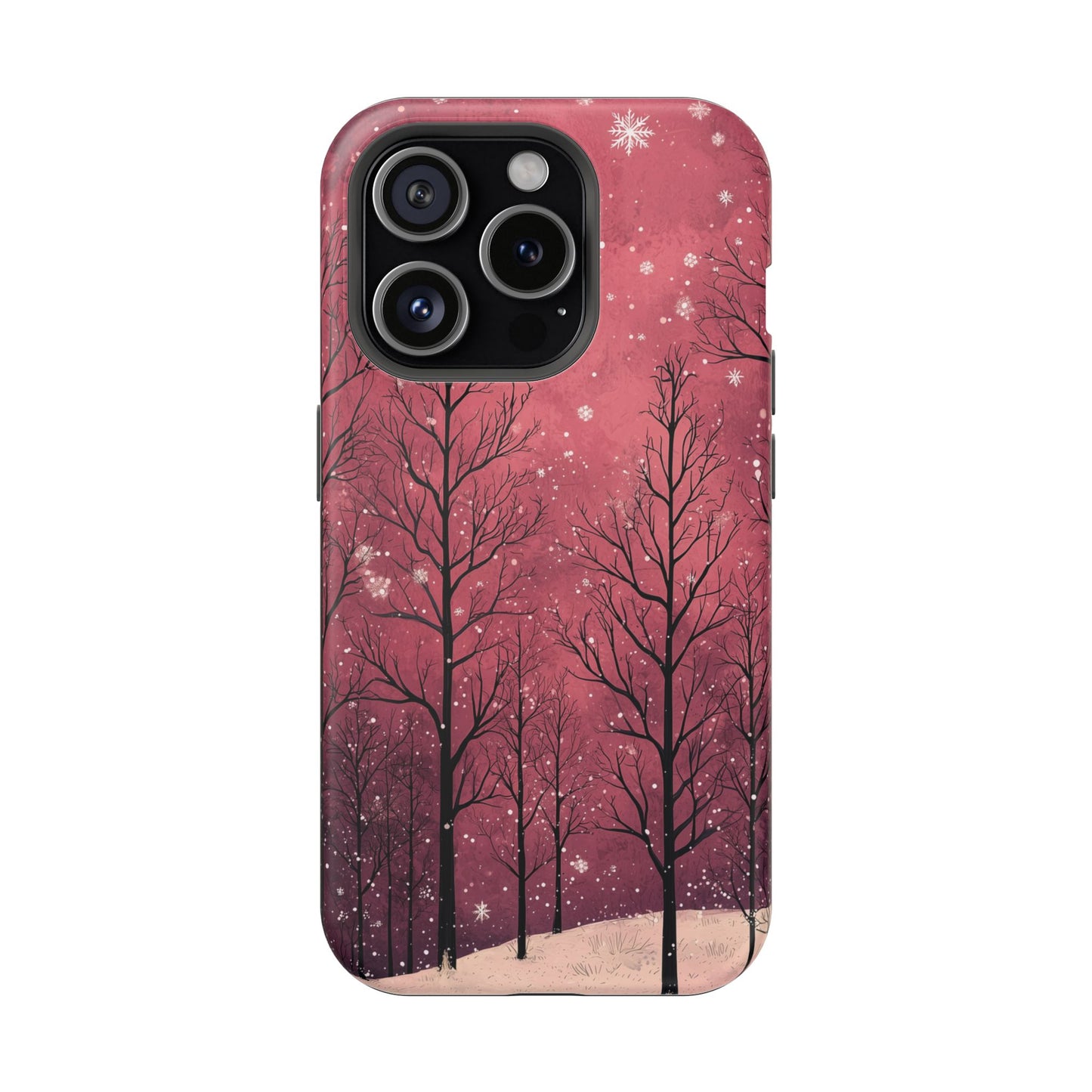 Pink Winter Twilight Forest - MagSafe iPhone Series Case