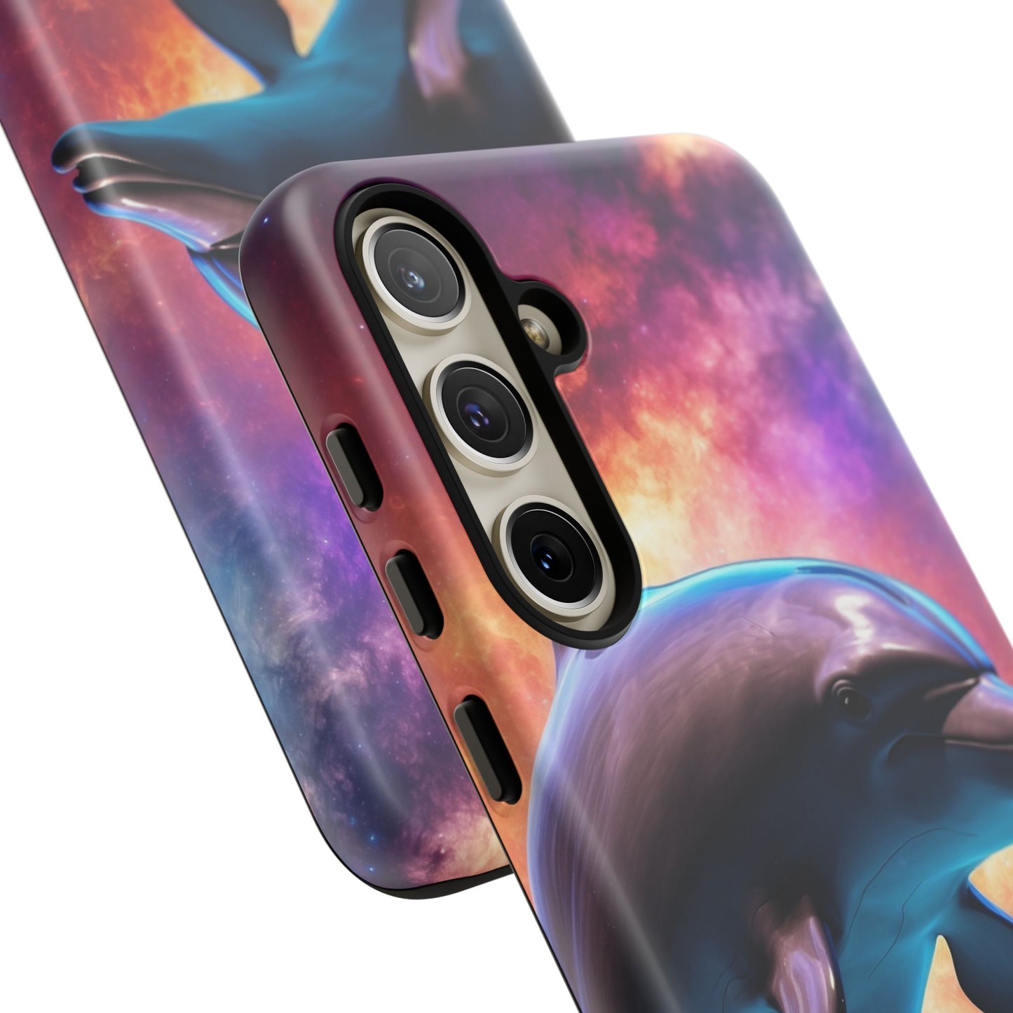 Cosmic Dolphin Galaxy Art - Samsung Galaxy Case