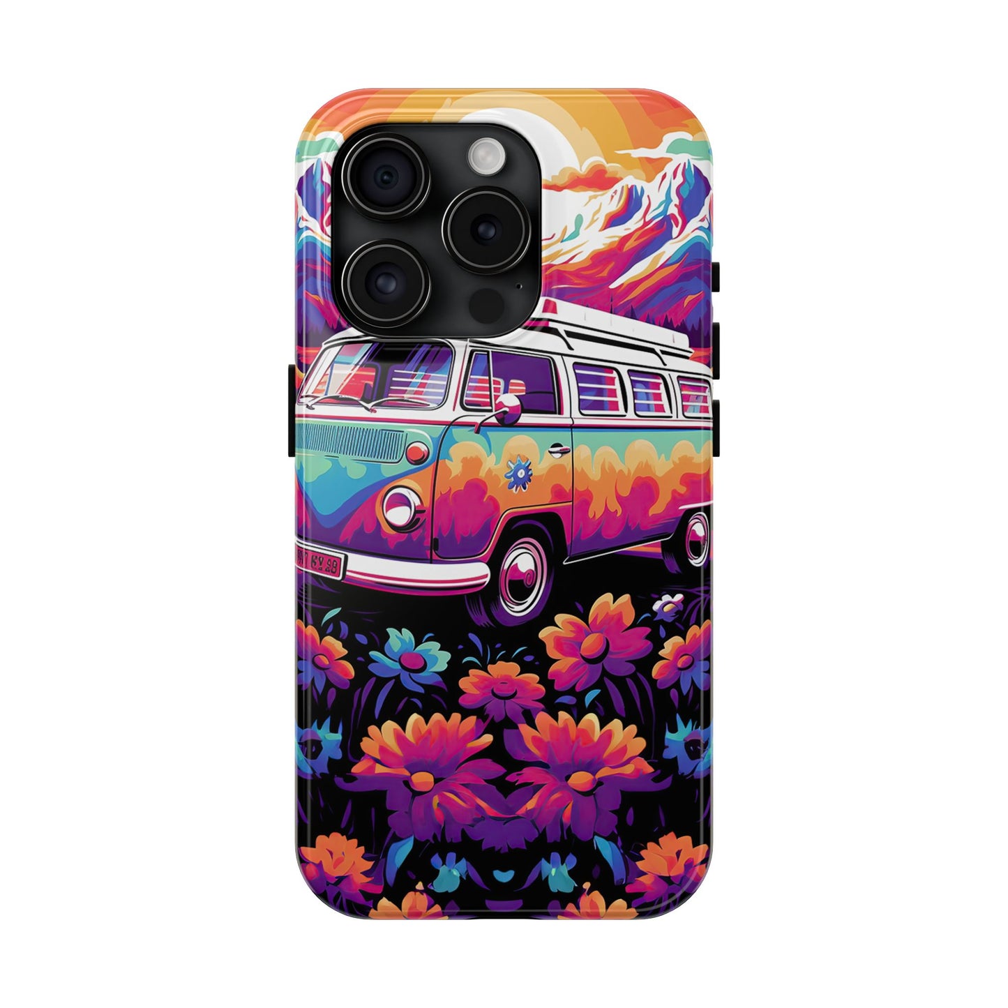 Groovy Floral Sunset Van – iPhone Series Case