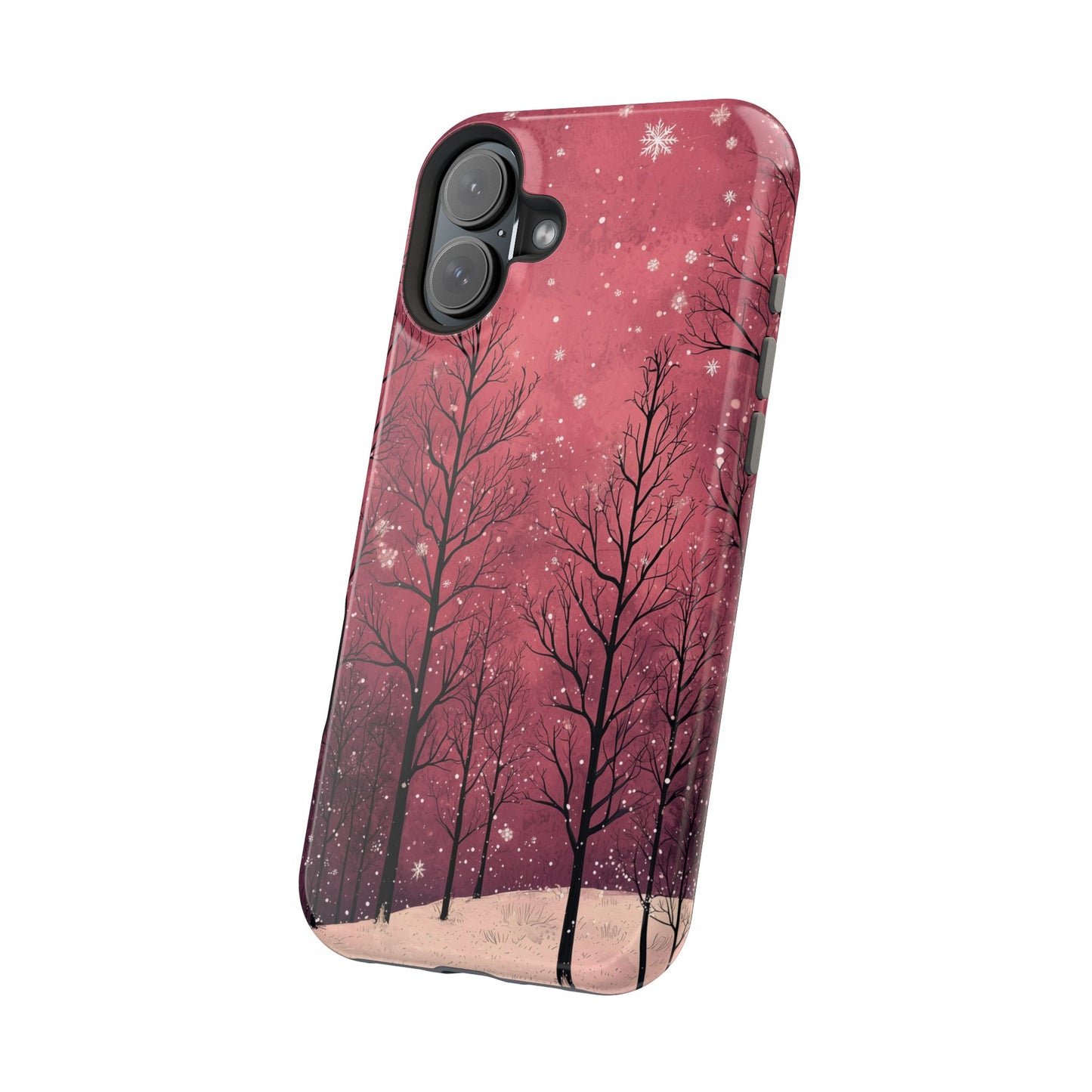 Pink Winter Twilight Forest - MagSafe iPhone Series Case