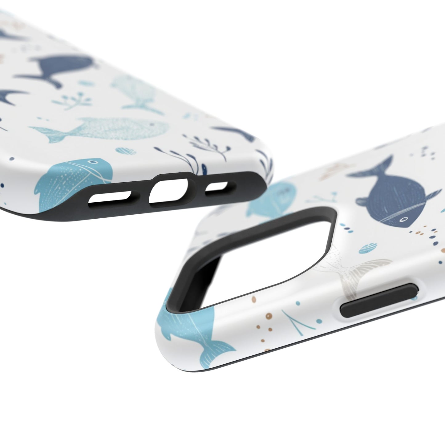 Oceanic Blue Fish Pattern - MagSafe iPhone Series Case