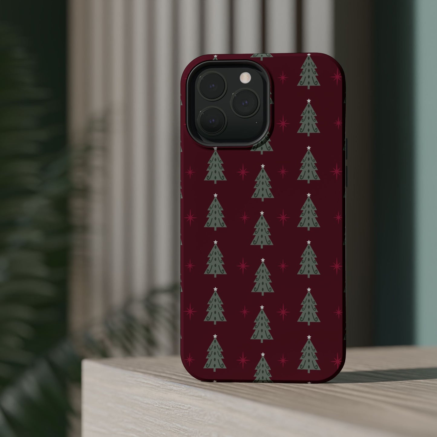 Retro Christmas Tree Pattern – MagSafe iPhone Series Case