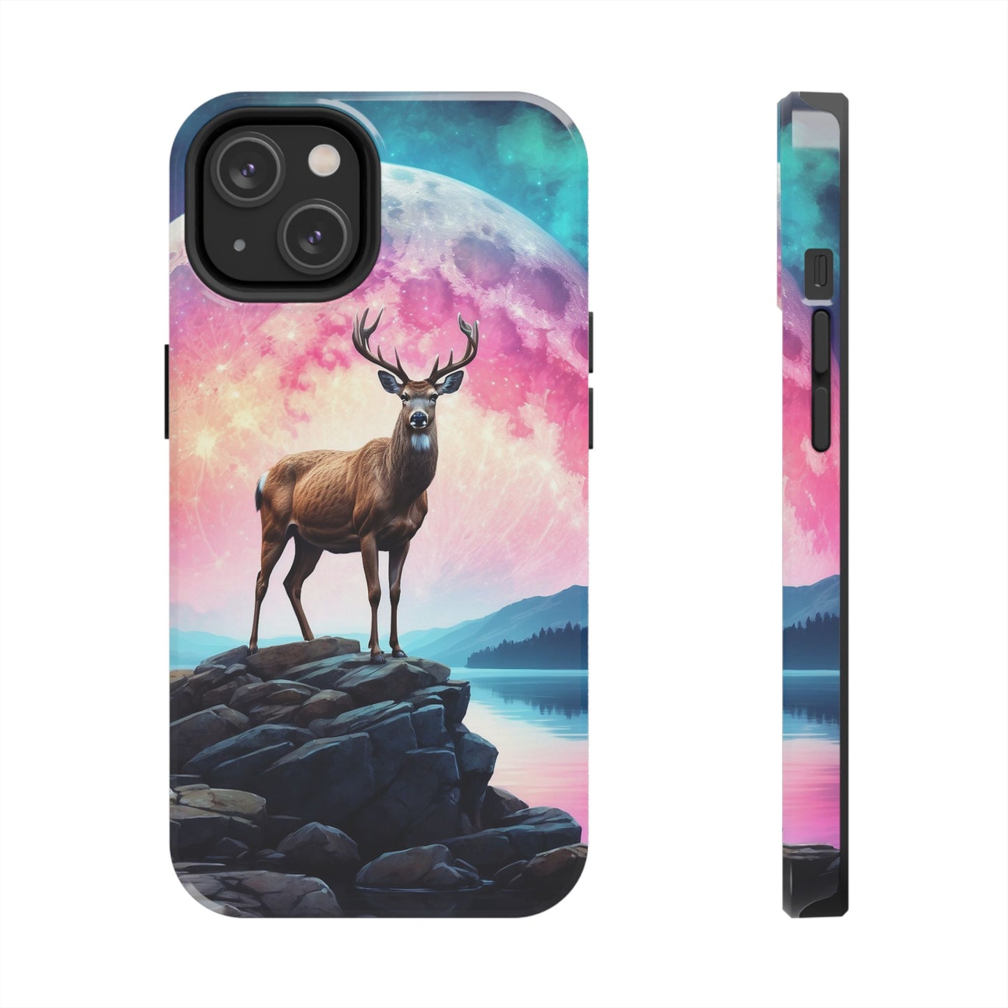 Stag in Moonlit Glow iPhone Case