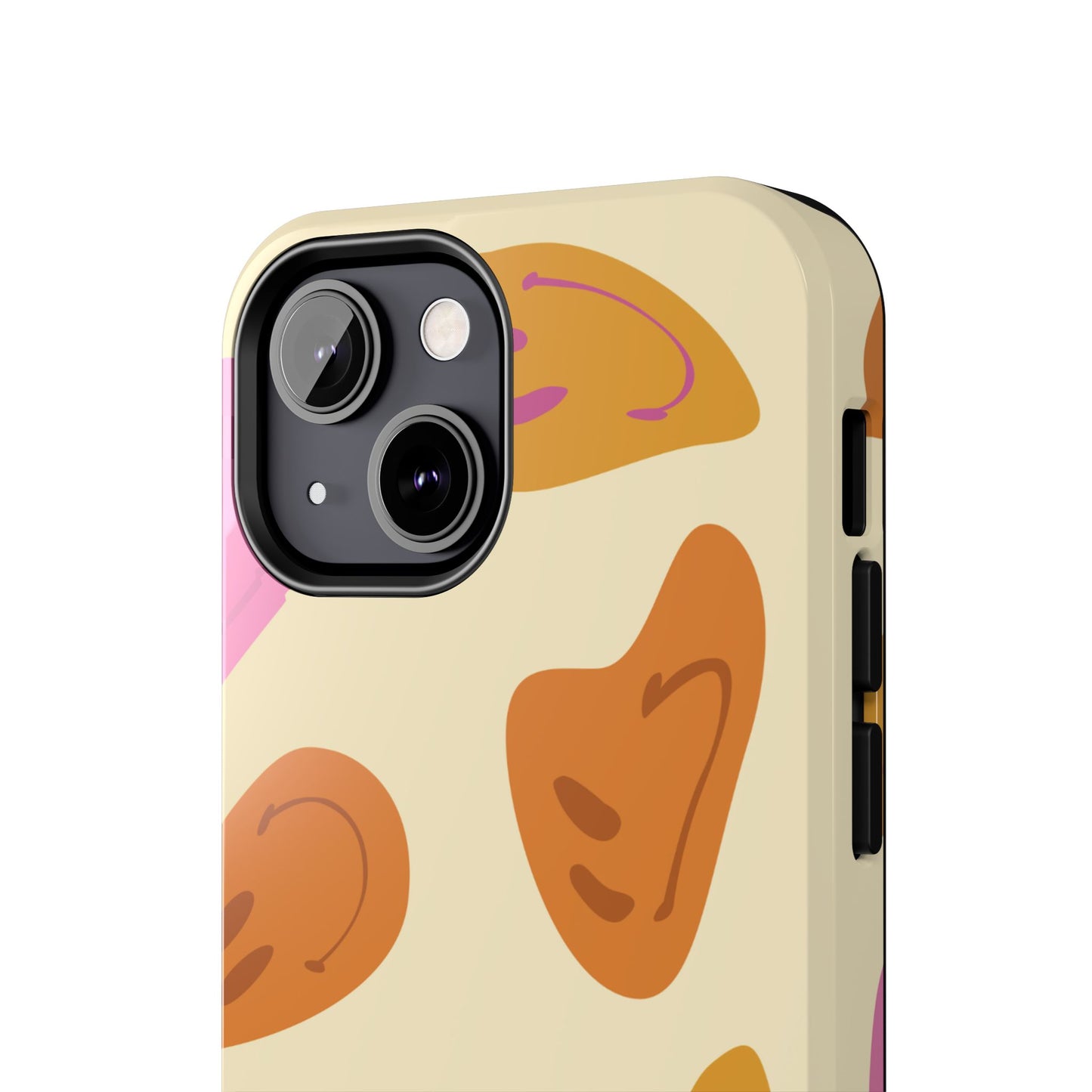 Retro Smiley Faces iPhone Case – Shockproof, Matte Finish, Dual-Layer Protection