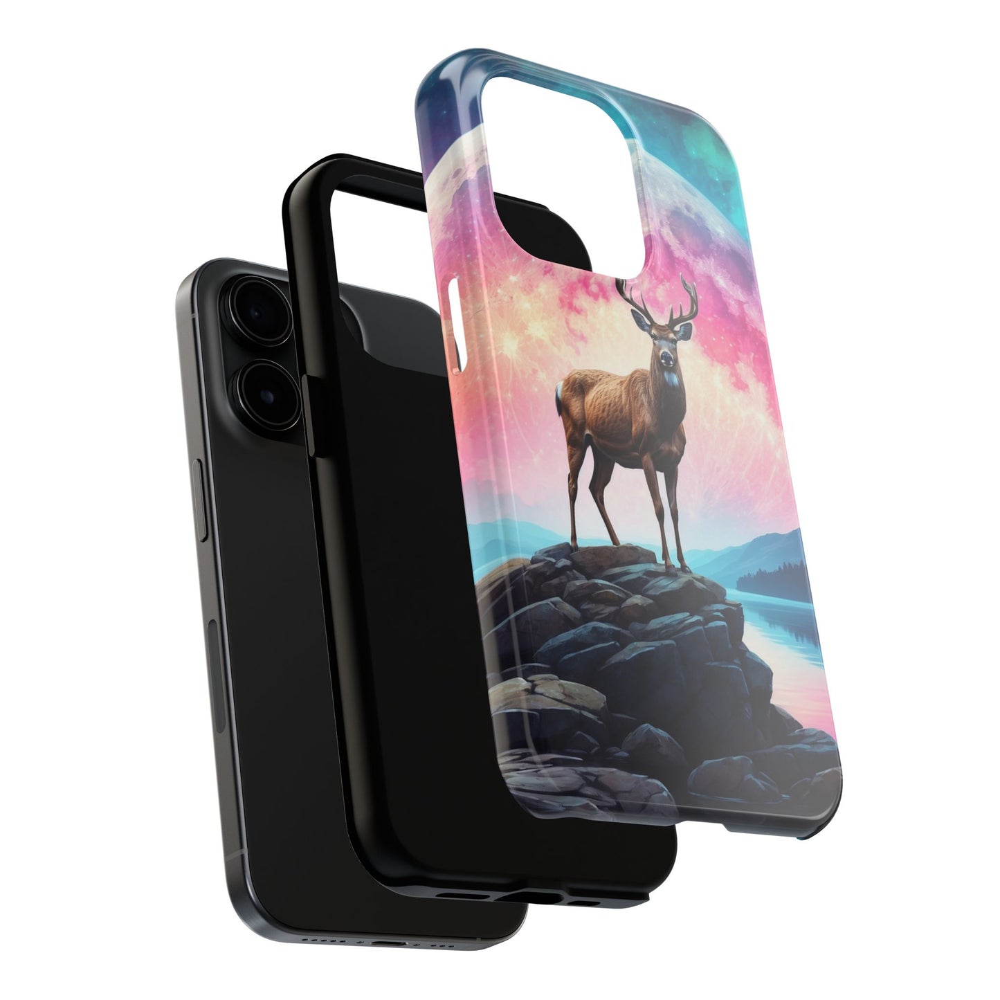 Stag in Moonlit Glow iPhone Case
