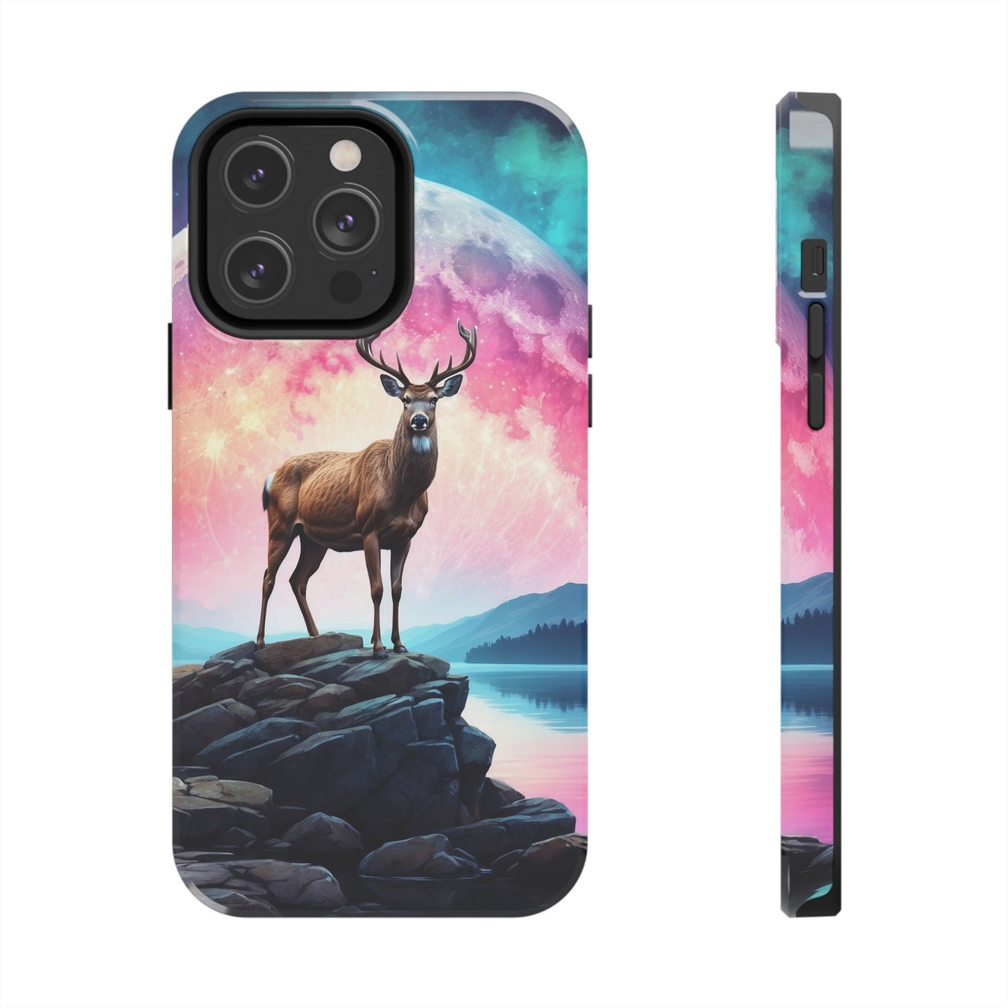 Stag in Moonlit Glow iPhone Case