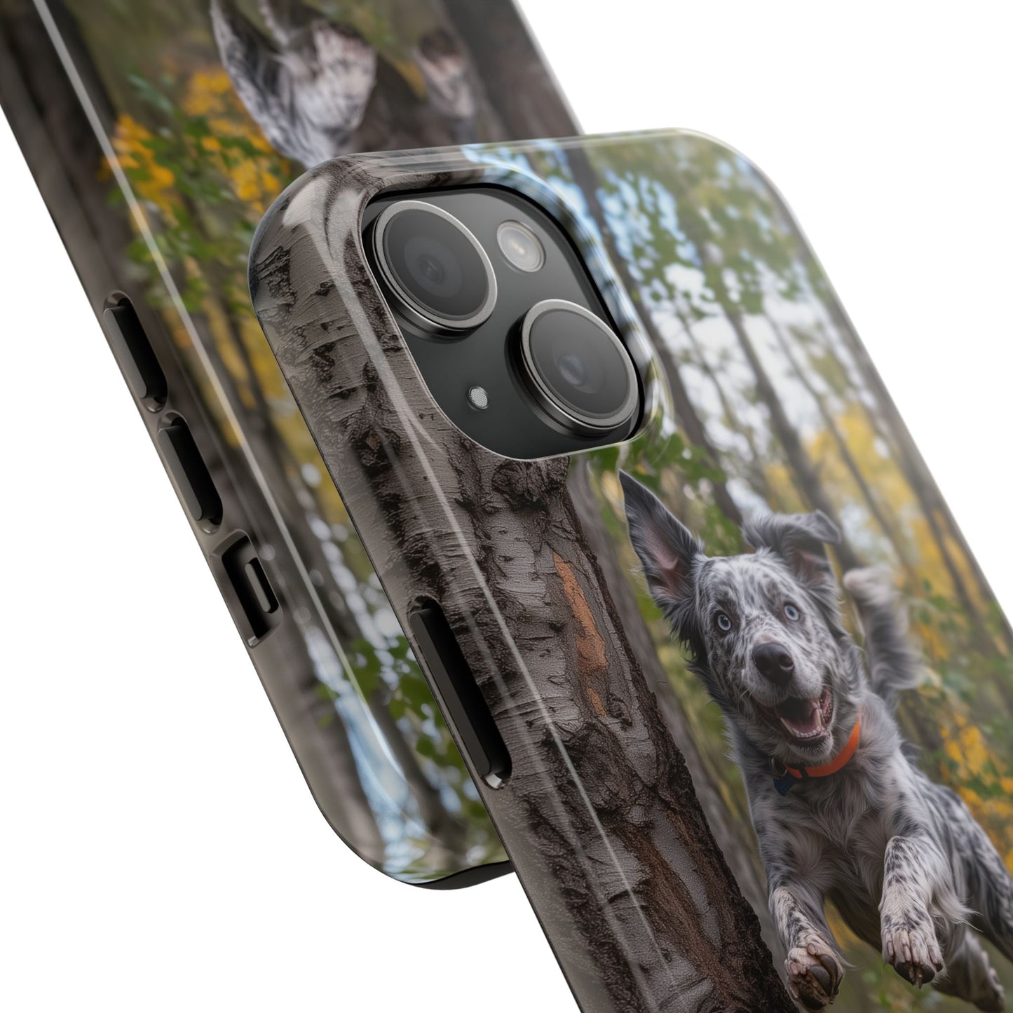 Happy Forest Dog iPhone Case – Nature-Inspired Protective Cover