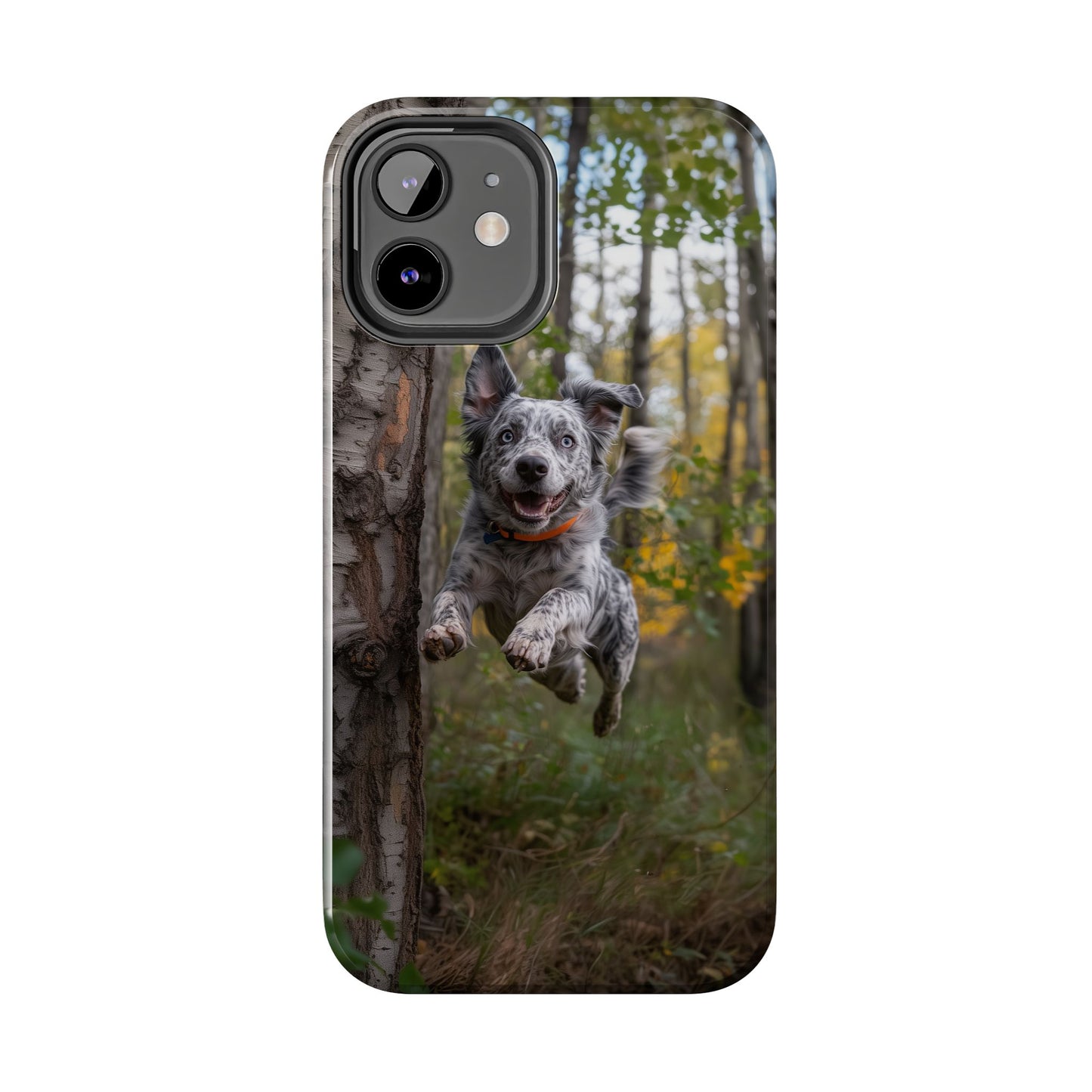 Happy Forest Dog iPhone Case – Nature-Inspired Protective Cover