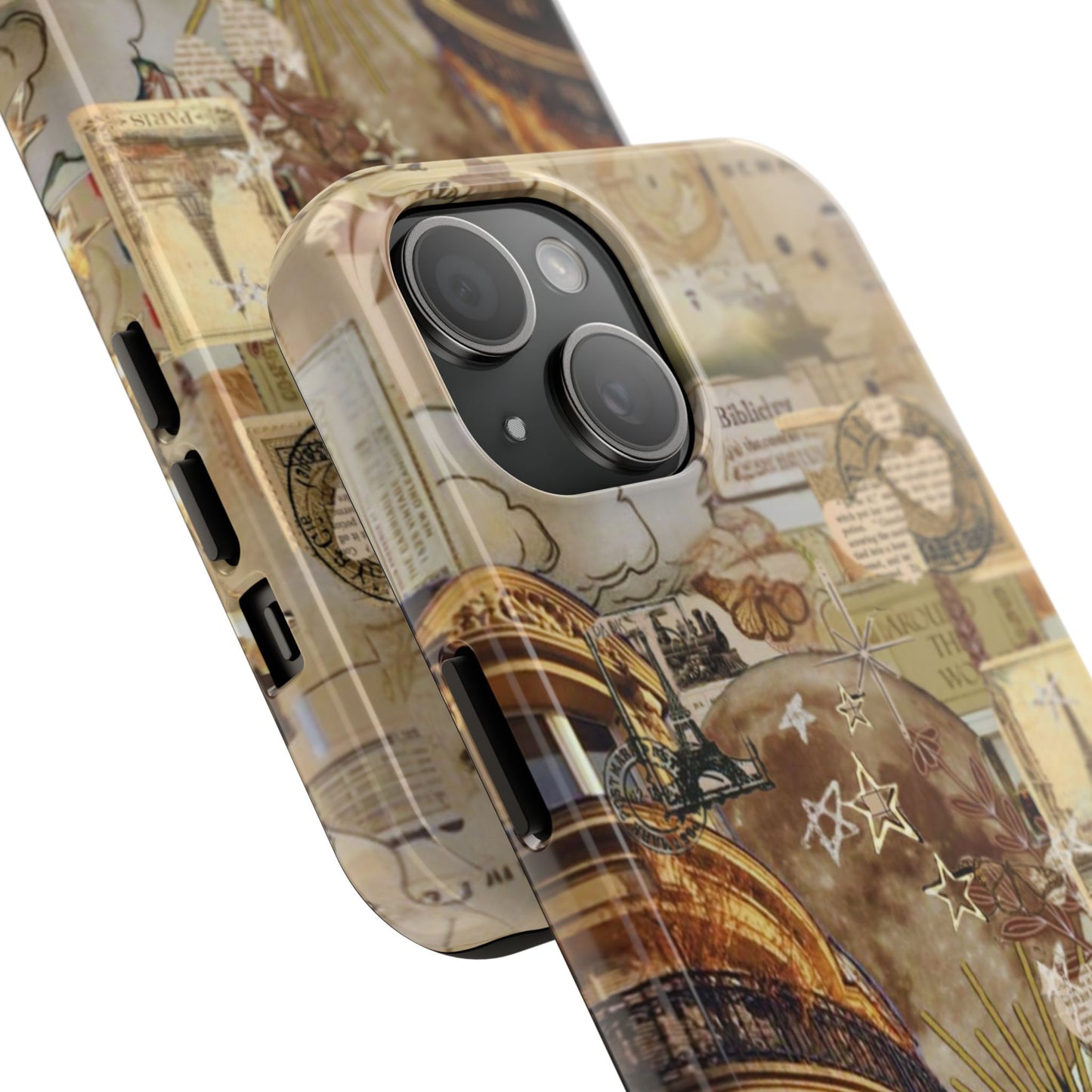 Parisian Dream Collage iPhone Case – Dual - Layer Protection with Vintage French Aesthetic - BOGO Cases