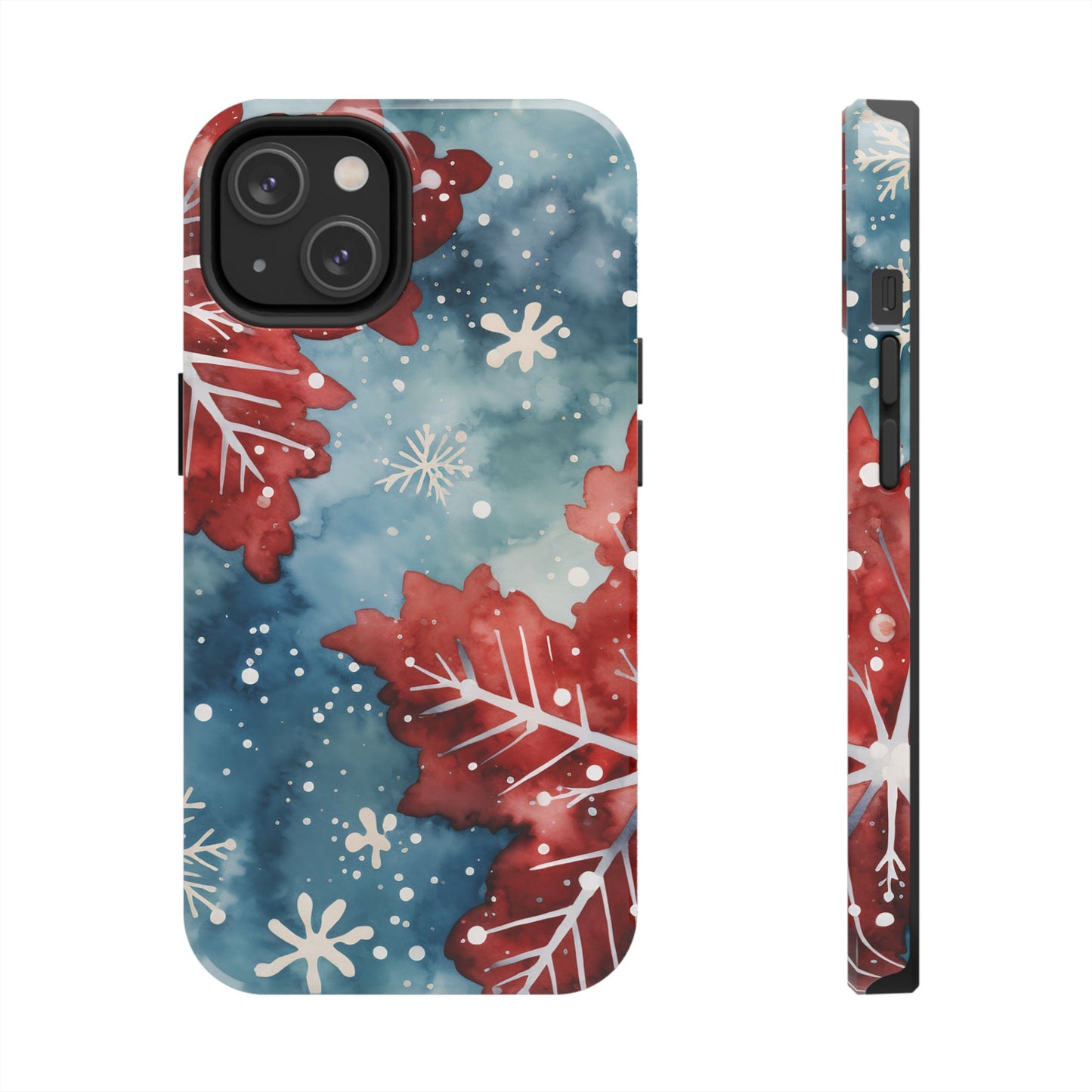 Crimson Snowflake Charm – iPhone Case Details: