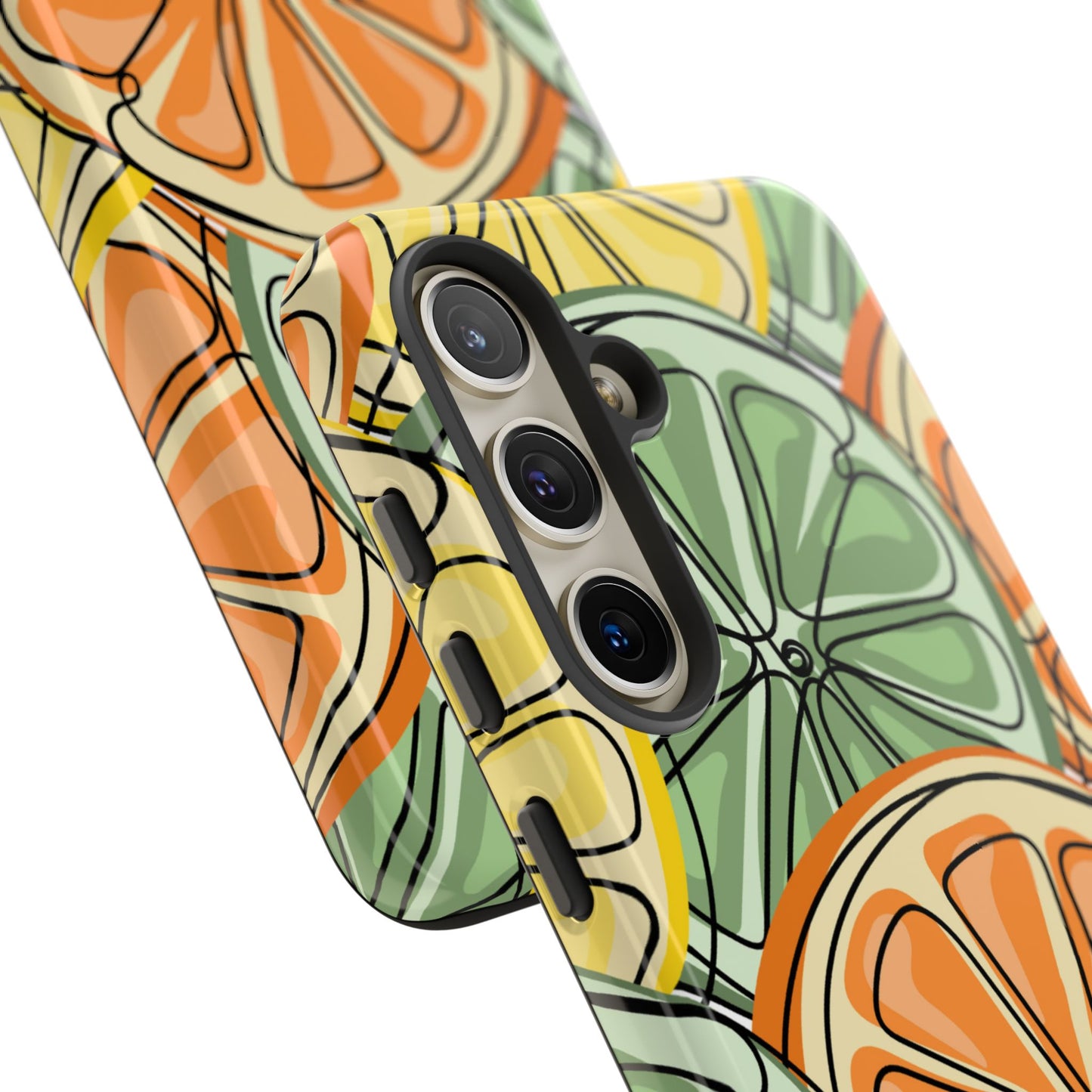 Citrus Zest Tough Samsung Galaxy Case – Bold Lime, Lemon, and Orange Design, Shockproof Protection