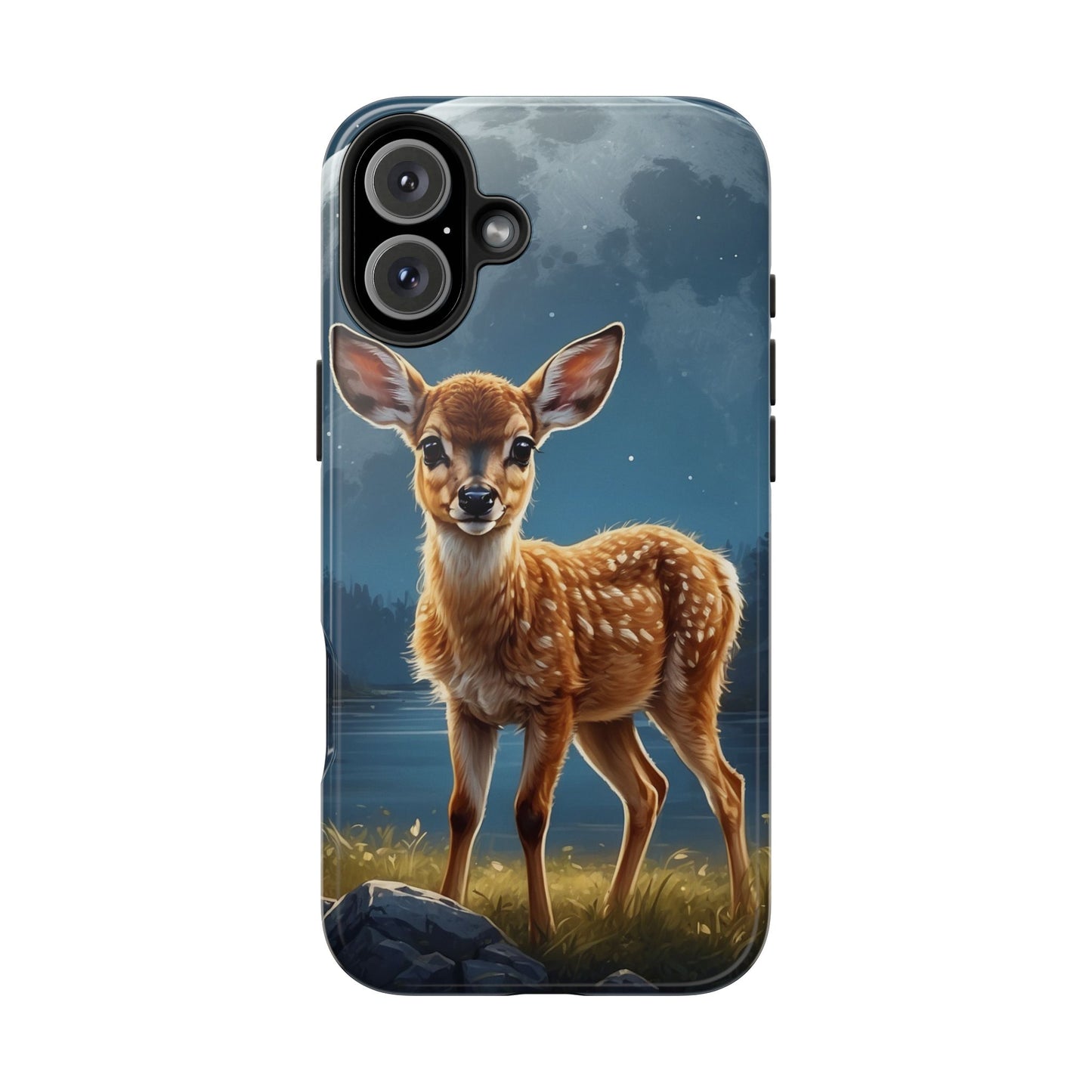 iPhone Case – Enchanted Fawn Under the Moonlit Sky
