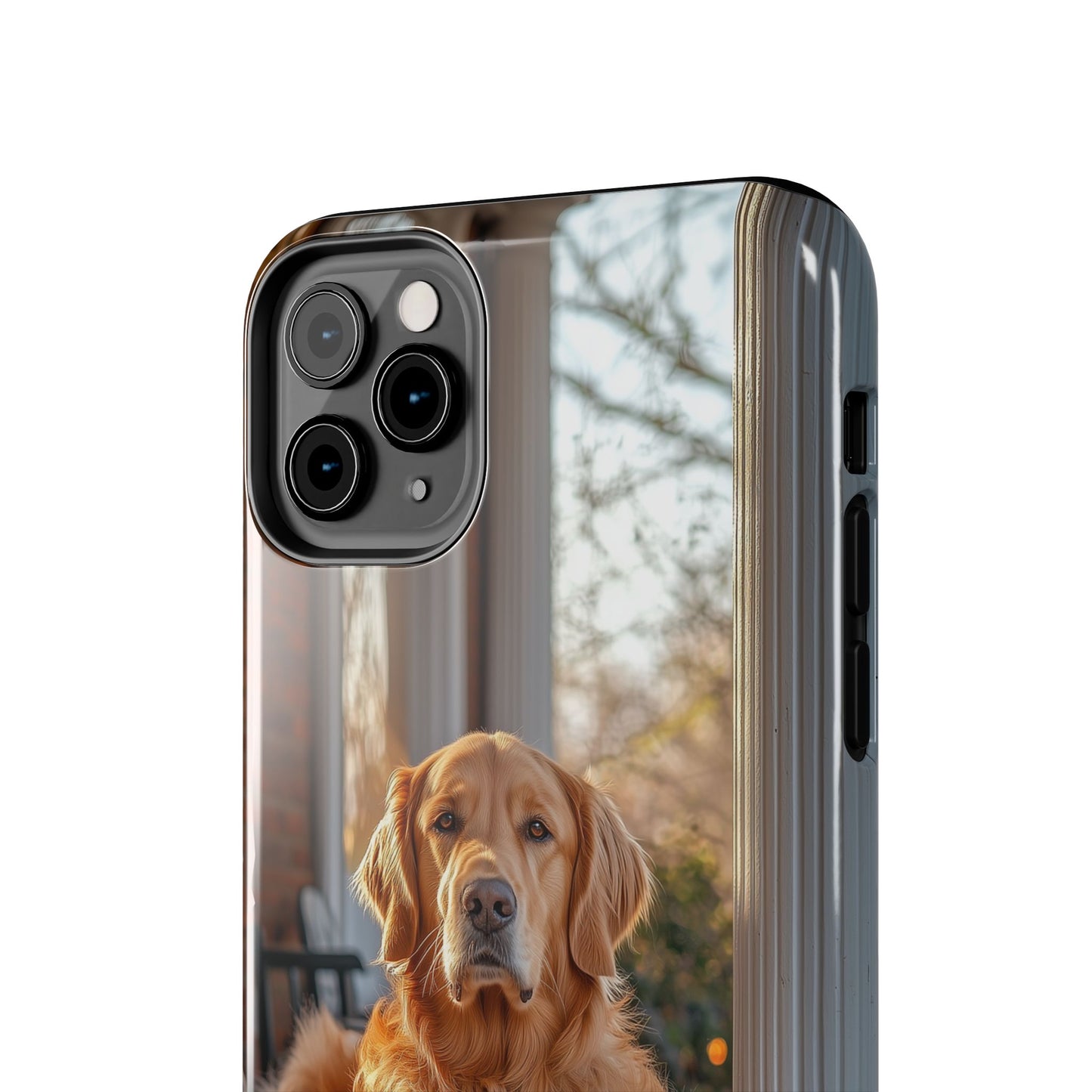 Golden Retriever on Porch - iPhone Series Case