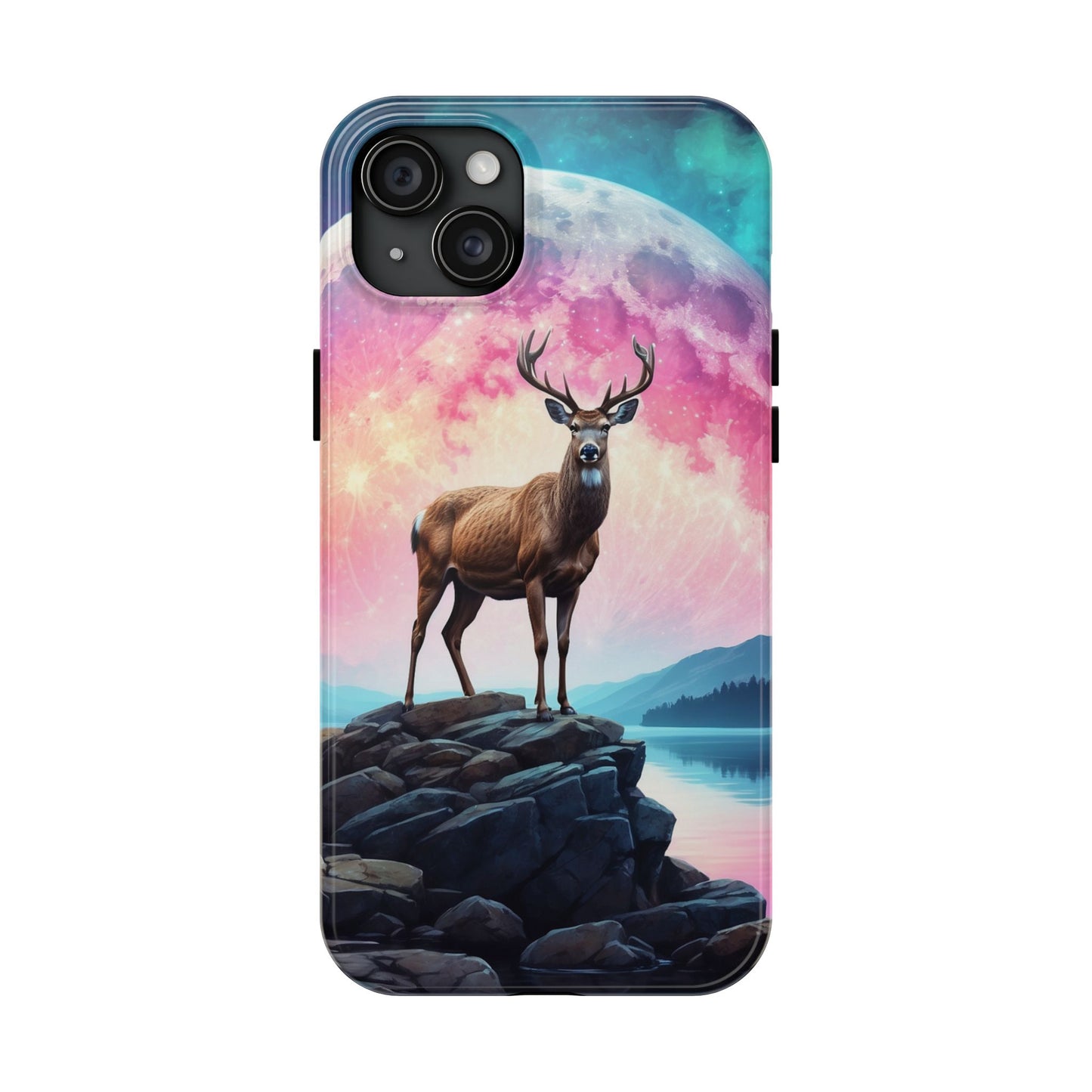 Stag in Moonlit Glow iPhone Case