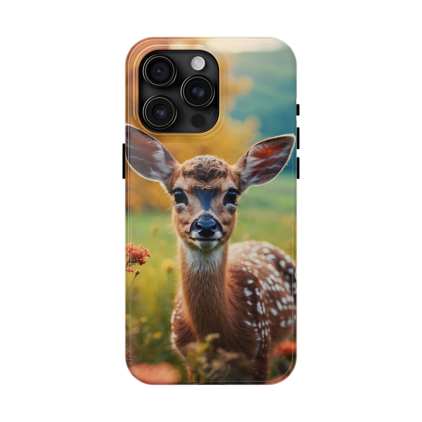Golden Meadow Fawn iPhone Case