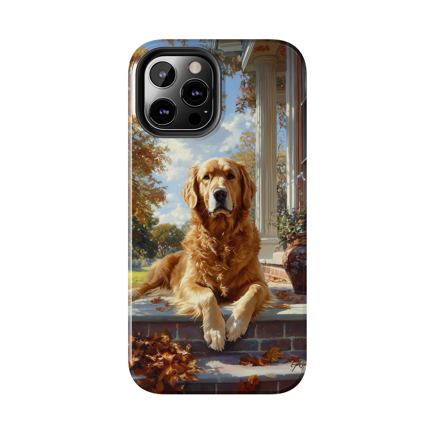Golden Retriever Autumn Serenity - iPhone Series Case
