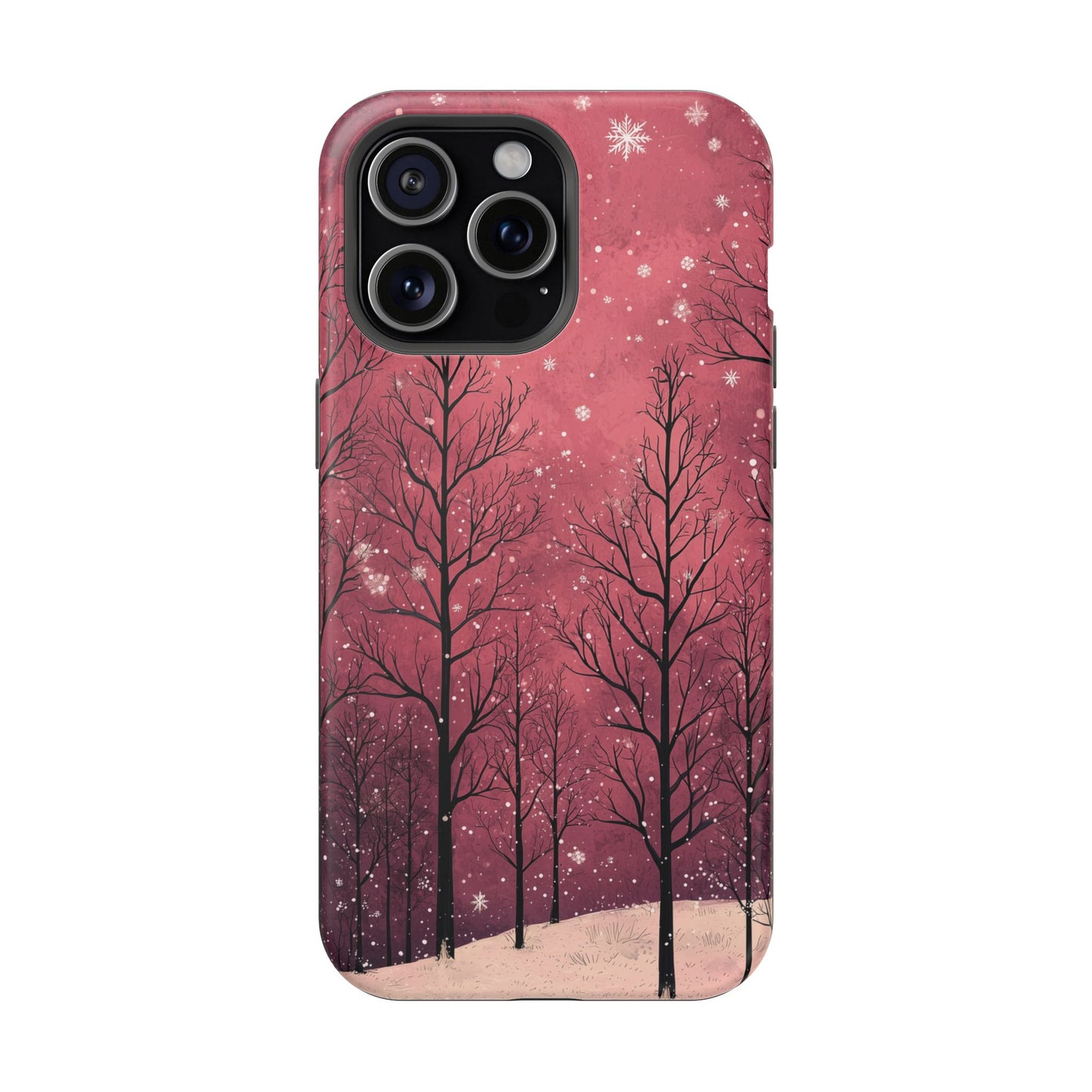 Pink Winter Twilight Forest - MagSafe iPhone Series Case