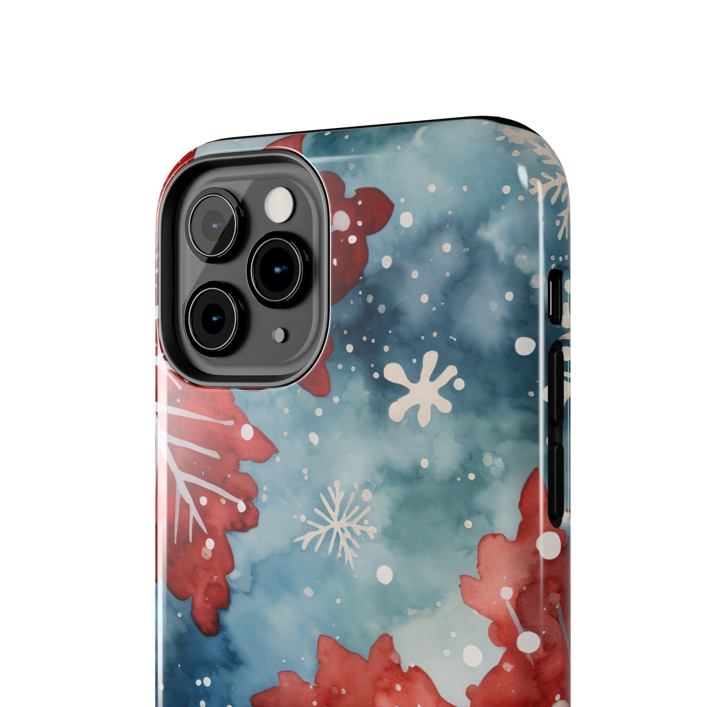 Crimson Snowflake Charm – iPhone Case Details:
