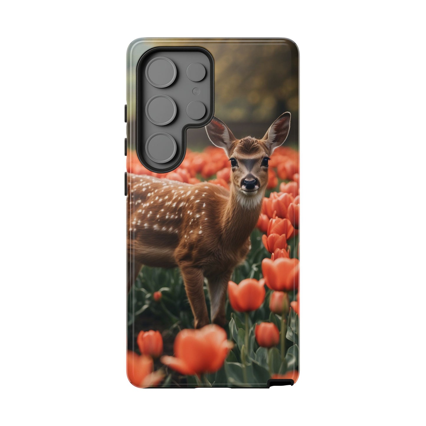 Fawn Among Tulips Samsung Galaxy Case