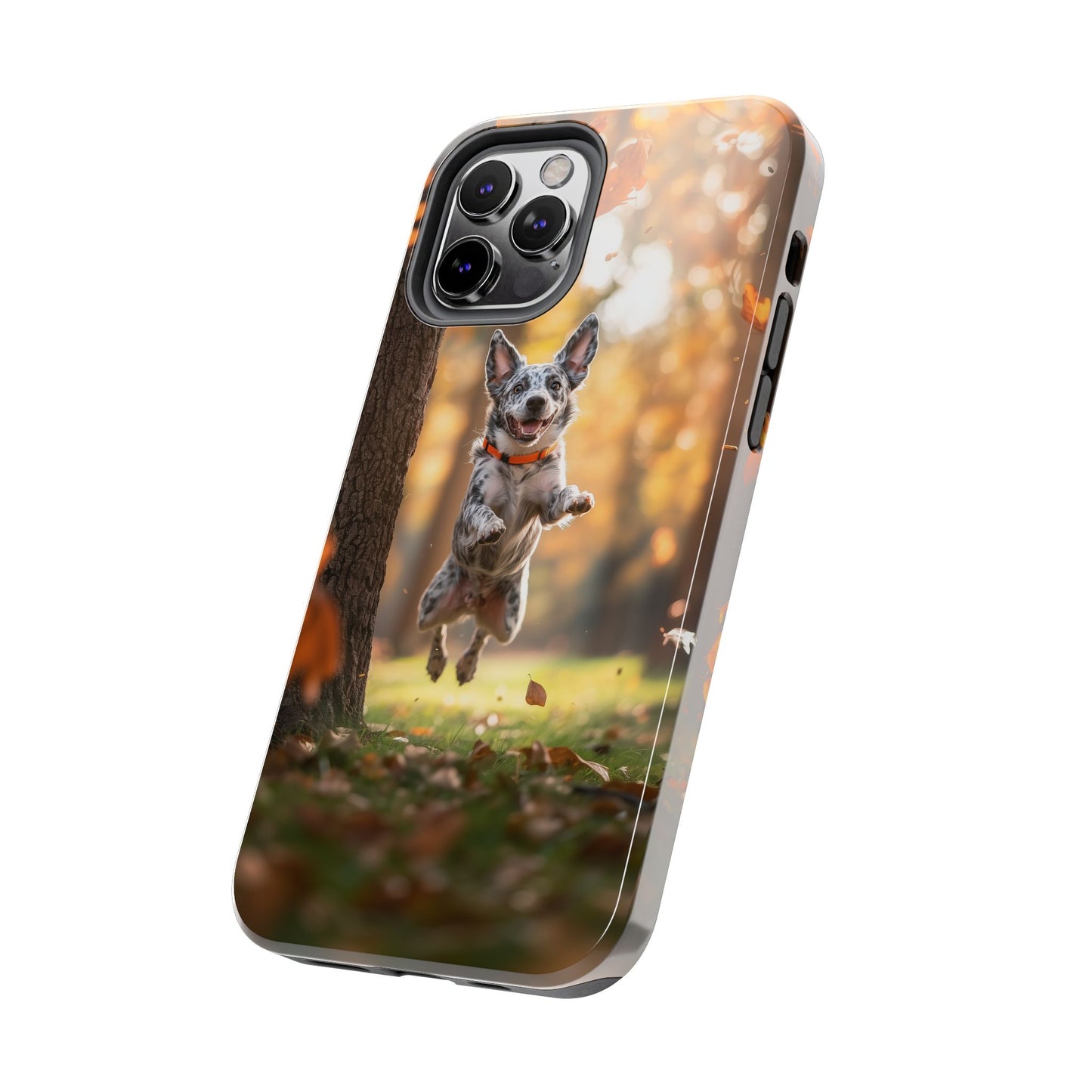 Energetic Blue Heeler Forest Pup Phone Case – Durable Outdoor-Inspired Design