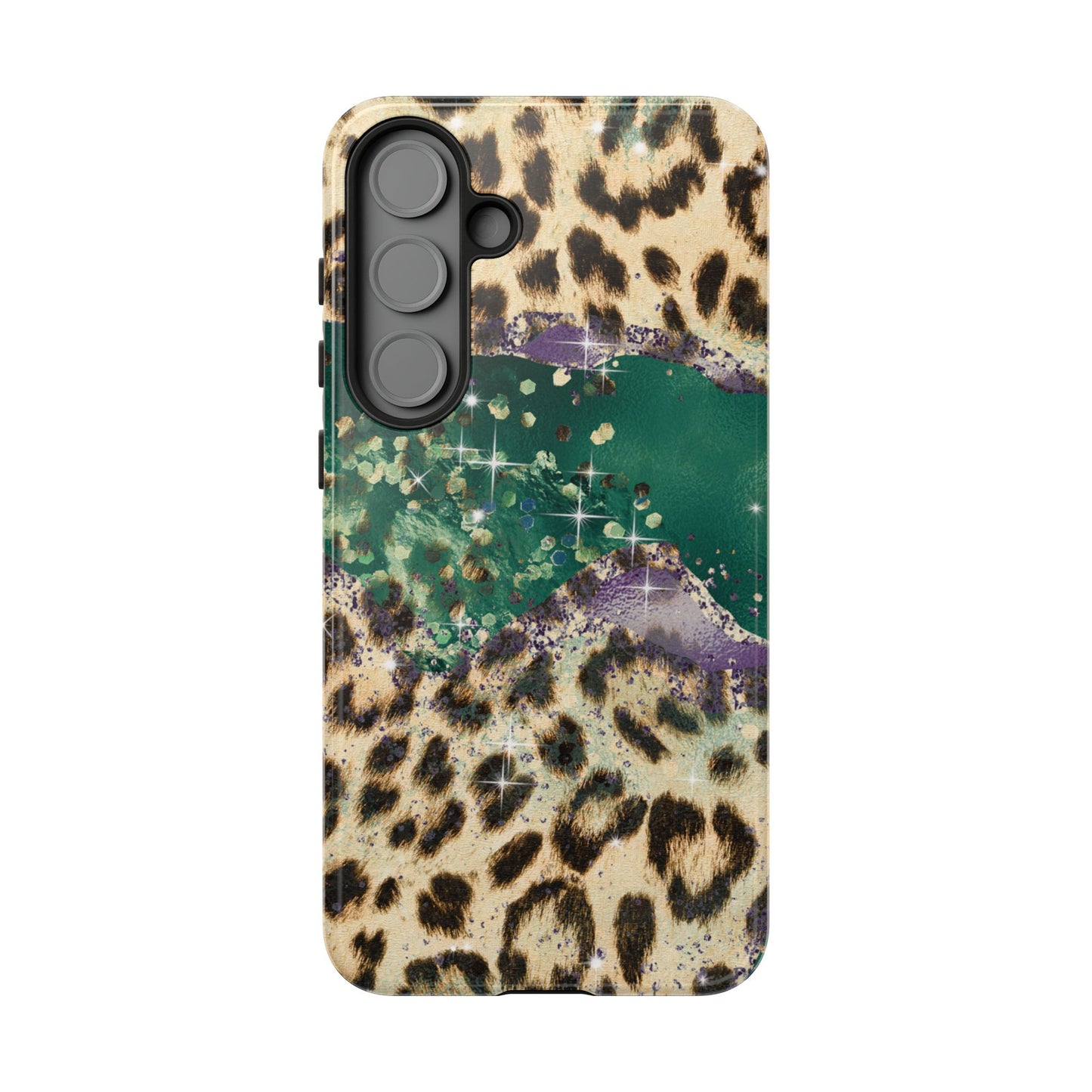 Emerald Glitter Leopard Print - iPhone Series Case