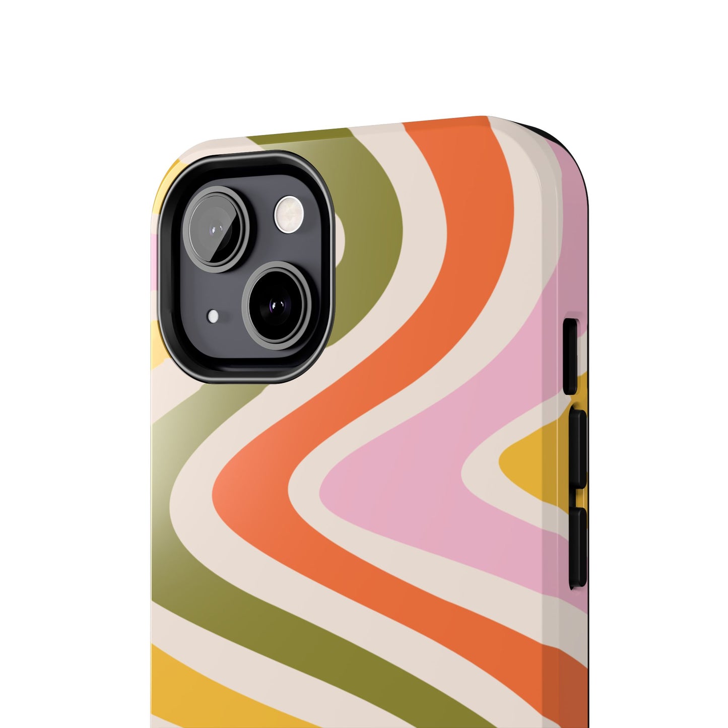 Retro Groove iPhone Case – 70s-Inspired Design with Dual-Layer Protection