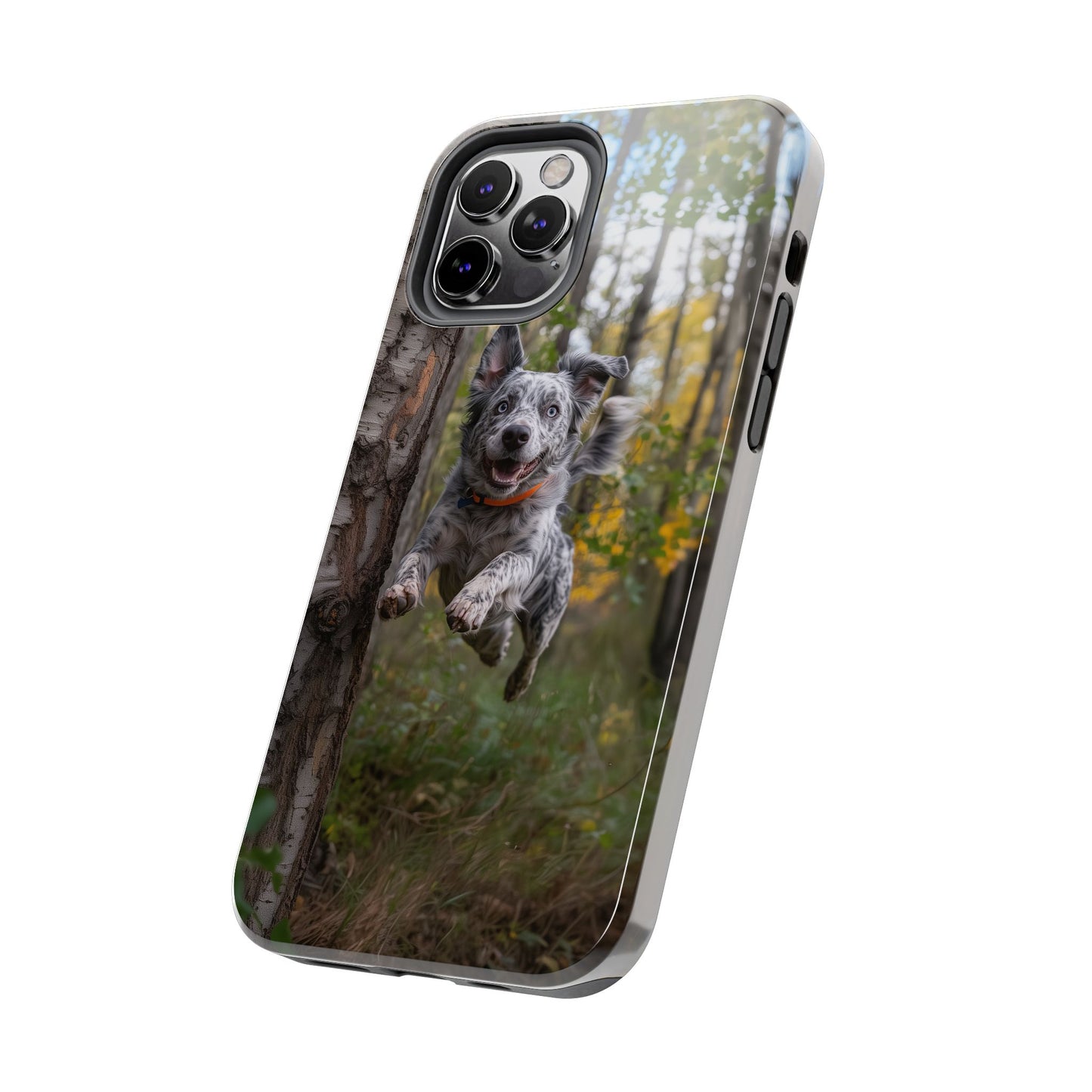 Happy Forest Dog iPhone Case – Nature-Inspired Protective Cover