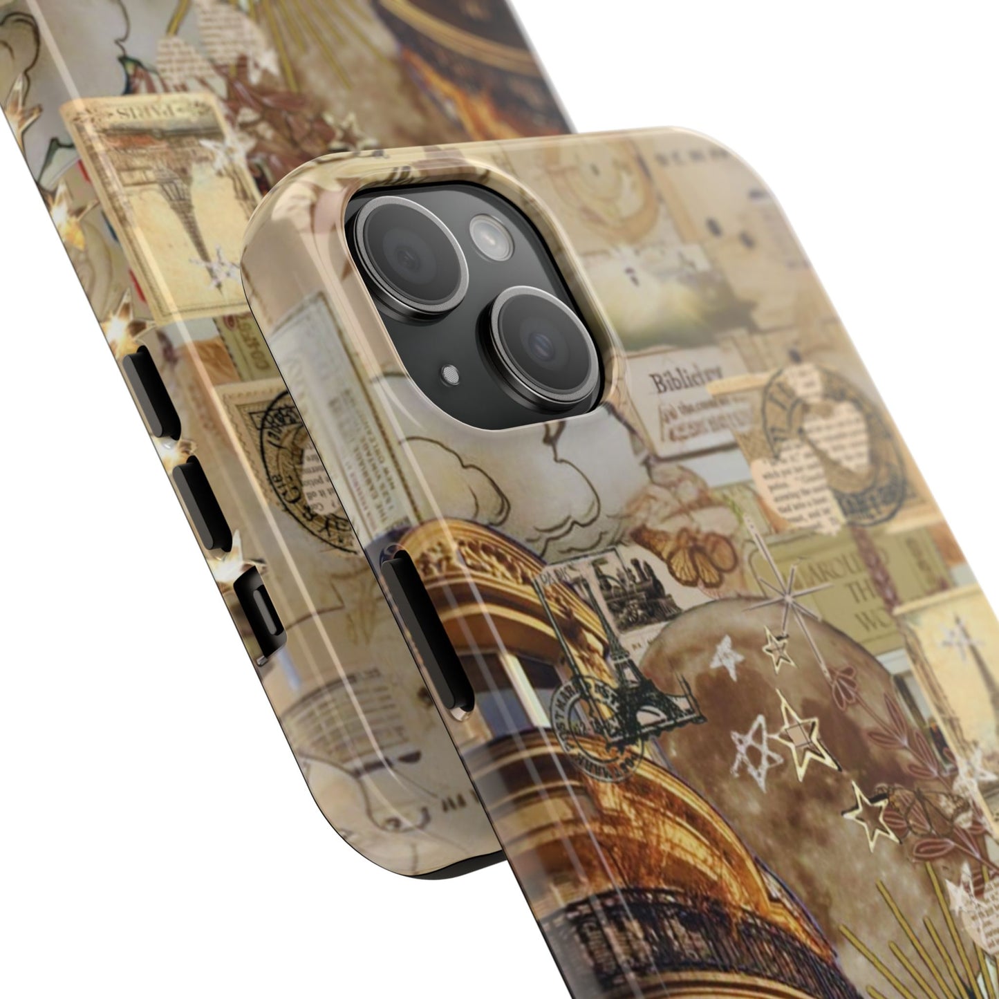 Parisian Dream Collage iPhone Case – Dual - Layer Protection with Vintage French Aesthetic - BOGO Cases