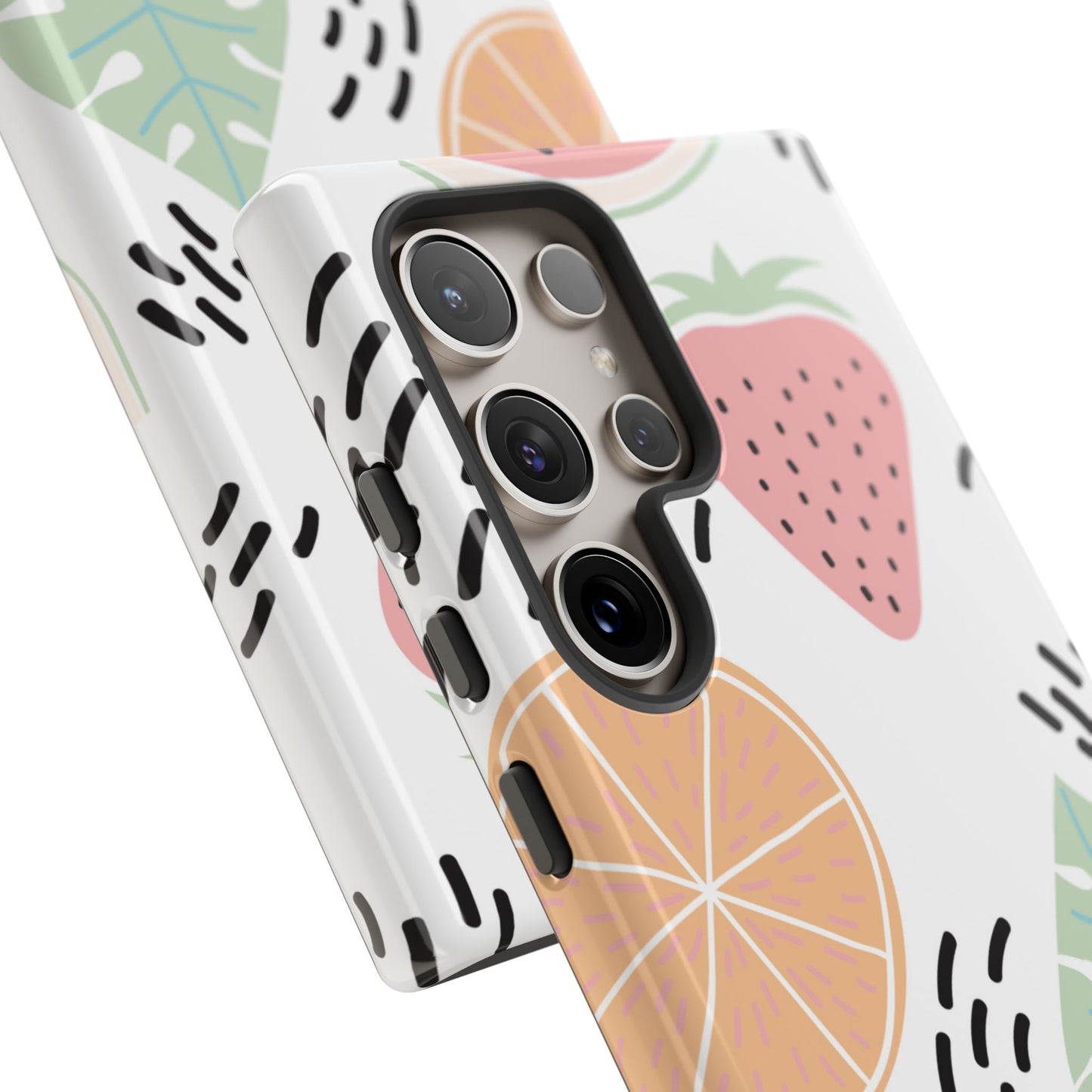 Tropical Fruit Fiesta Tough Samsung Galaxy  Case – Fun Watermelon, Pineapple, and Citrus Design