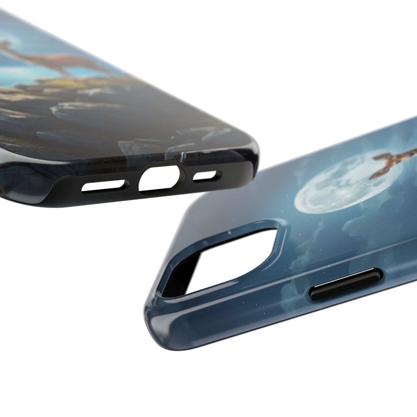 Enchanted Fawn Under the Moonlit Sky iPhone Case