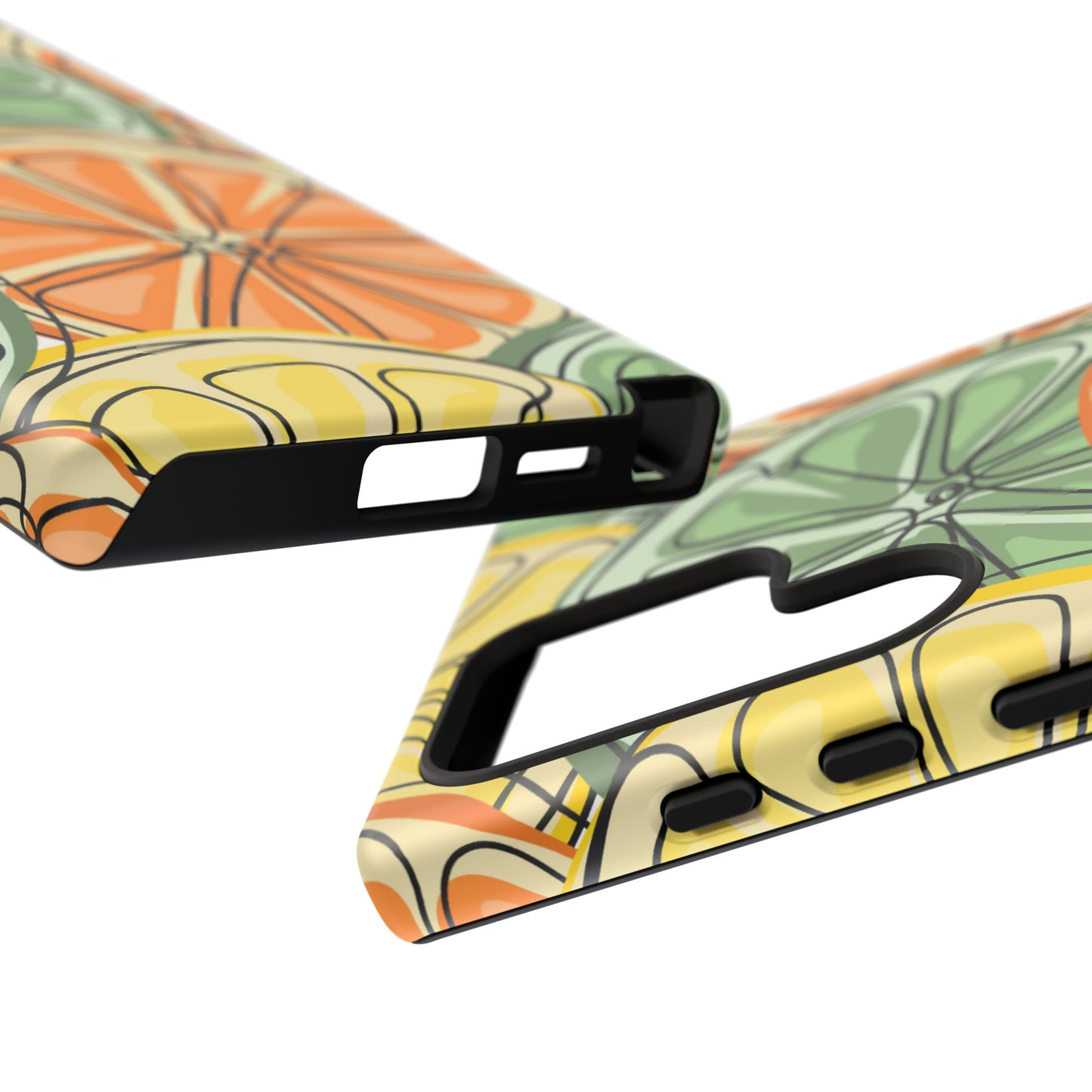 Citrus Zest Tough Samsung Galaxy Case – Bold Lime, Lemon, and Orange Design, Shockproof Protection