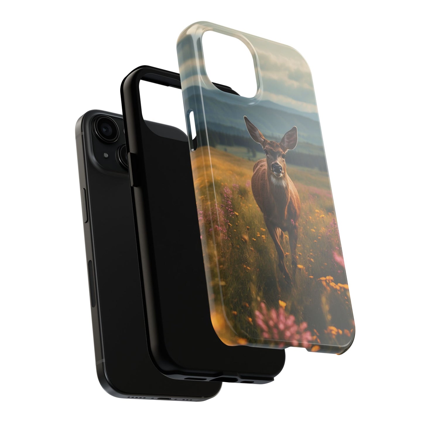 Rustic Meadow Deer – iPhone Case
