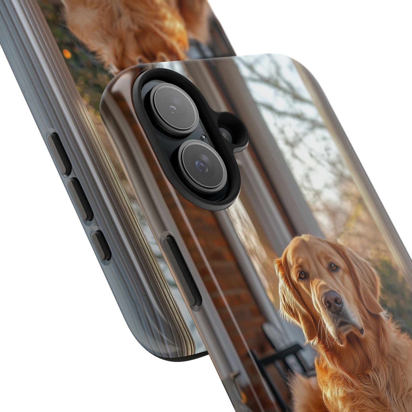Golden Retriever on Porch - iPhone Series Case