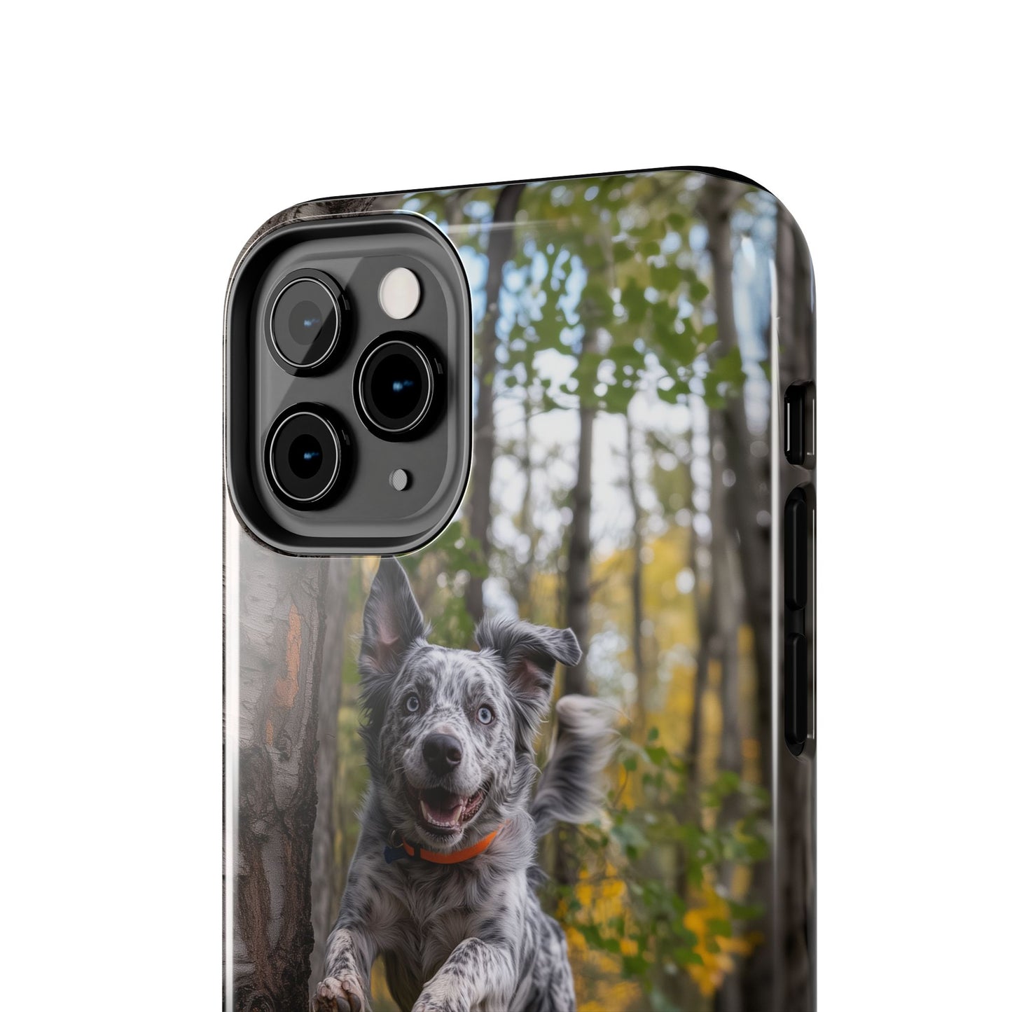 Happy Forest Dog iPhone Case – Nature-Inspired Protective Cover