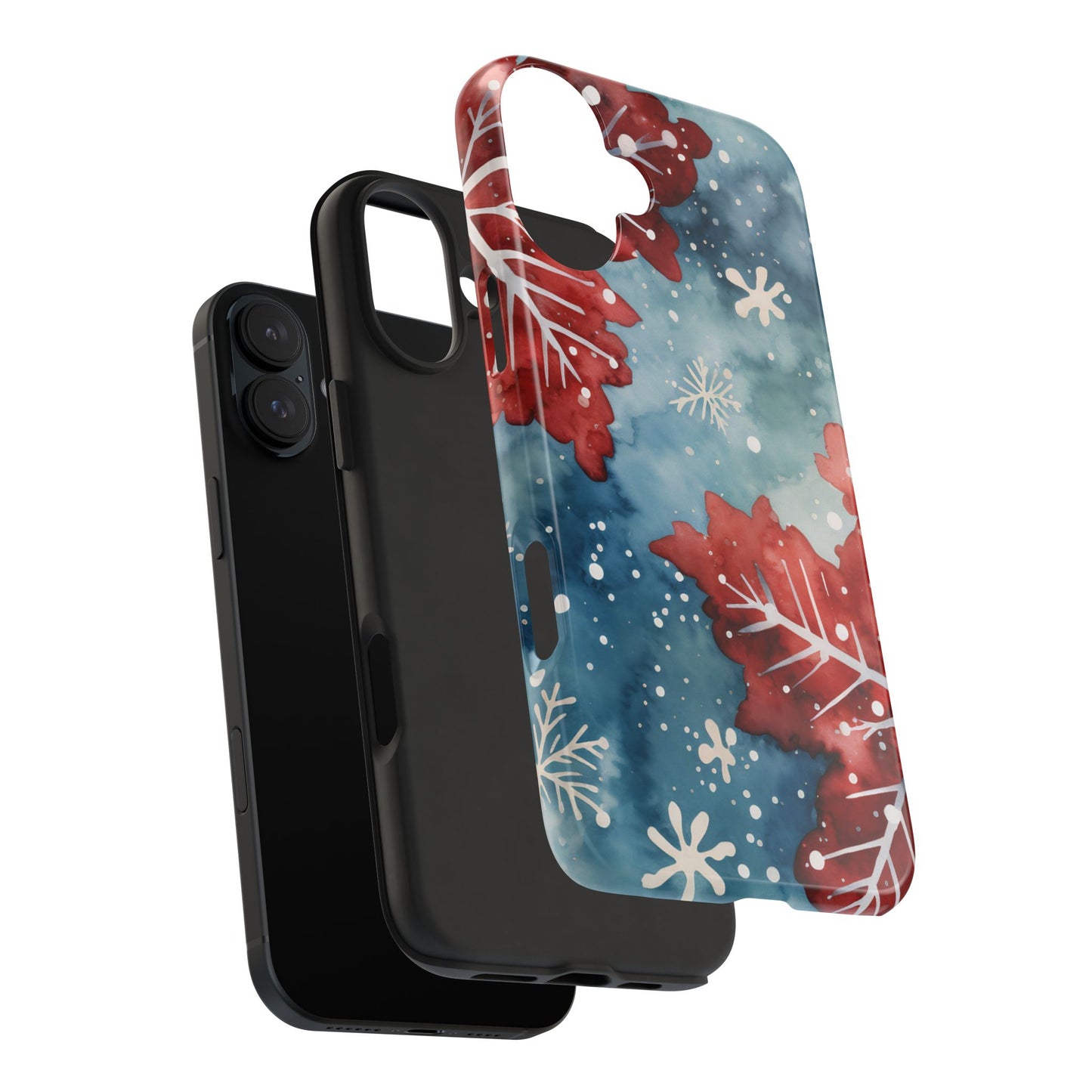 Crimson Snowflake Charm – iPhone Case Details: