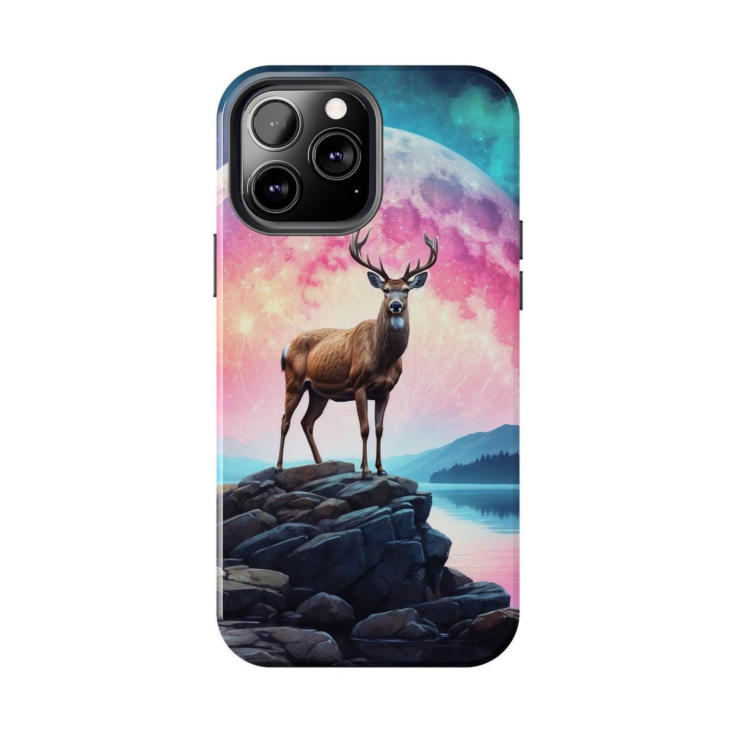 Stag in Moonlit Glow iPhone Case