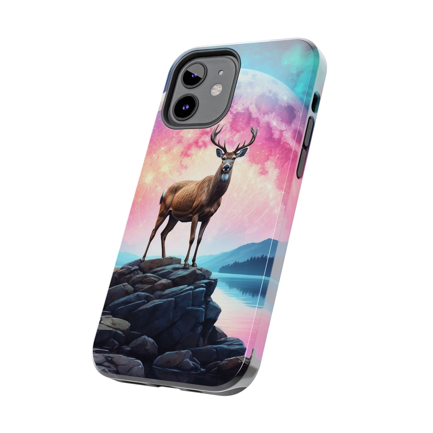 Stag in Moonlit Glow iPhone Case