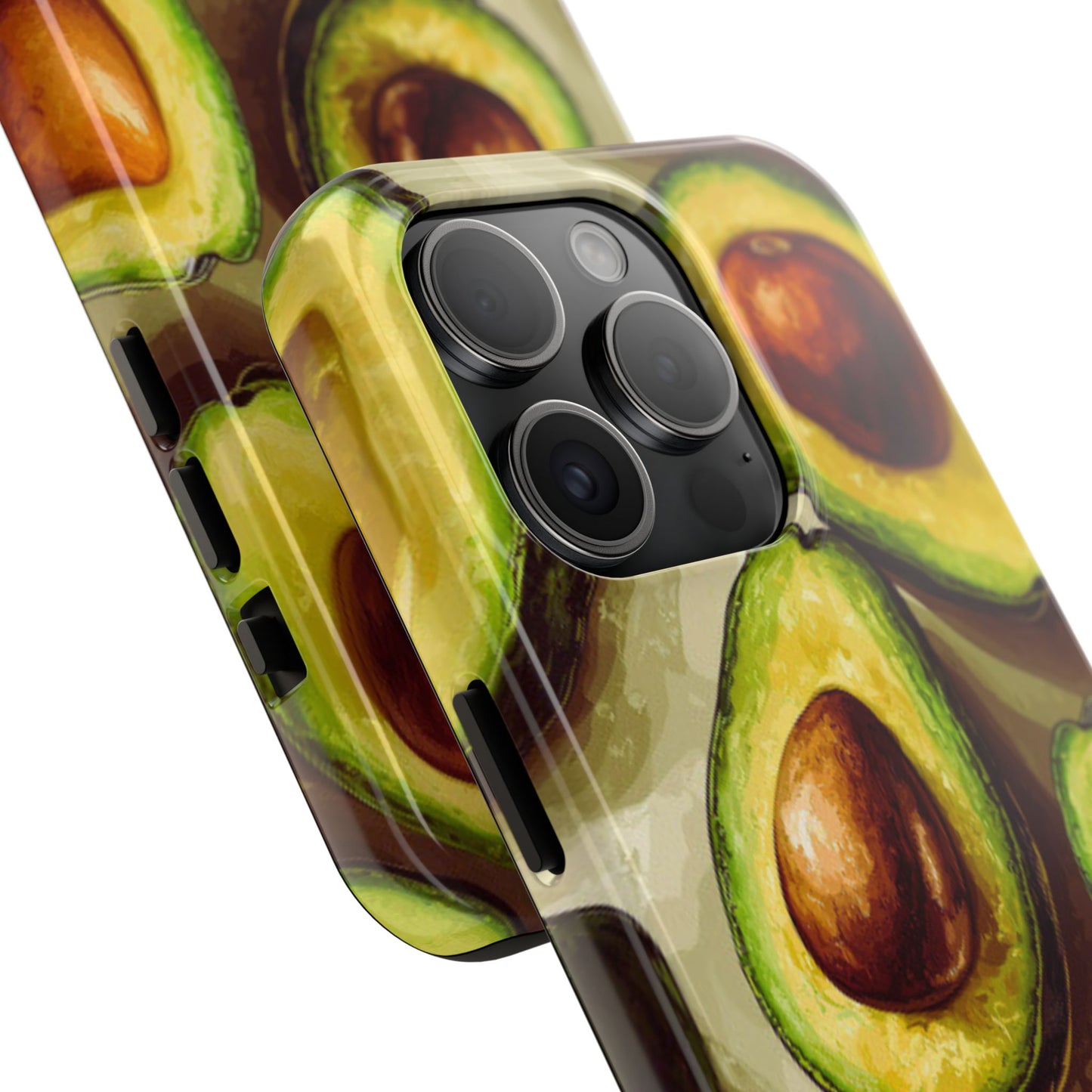 Realistic Avocado iPhone Case – Detailed Green Fruit Design, Shockproof Protection - BOGO Cases