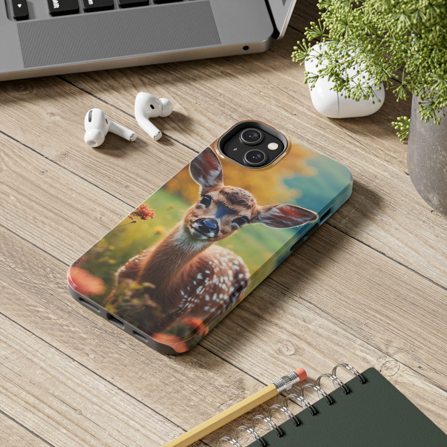 Golden Meadow Fawn iPhone Case