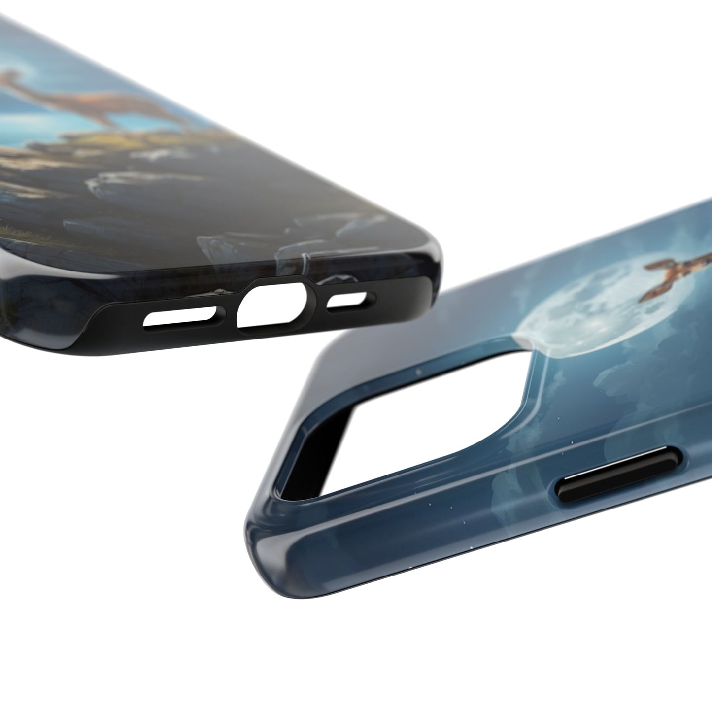 Enchanted Fawn Under the Moonlit Sky iPhone Case