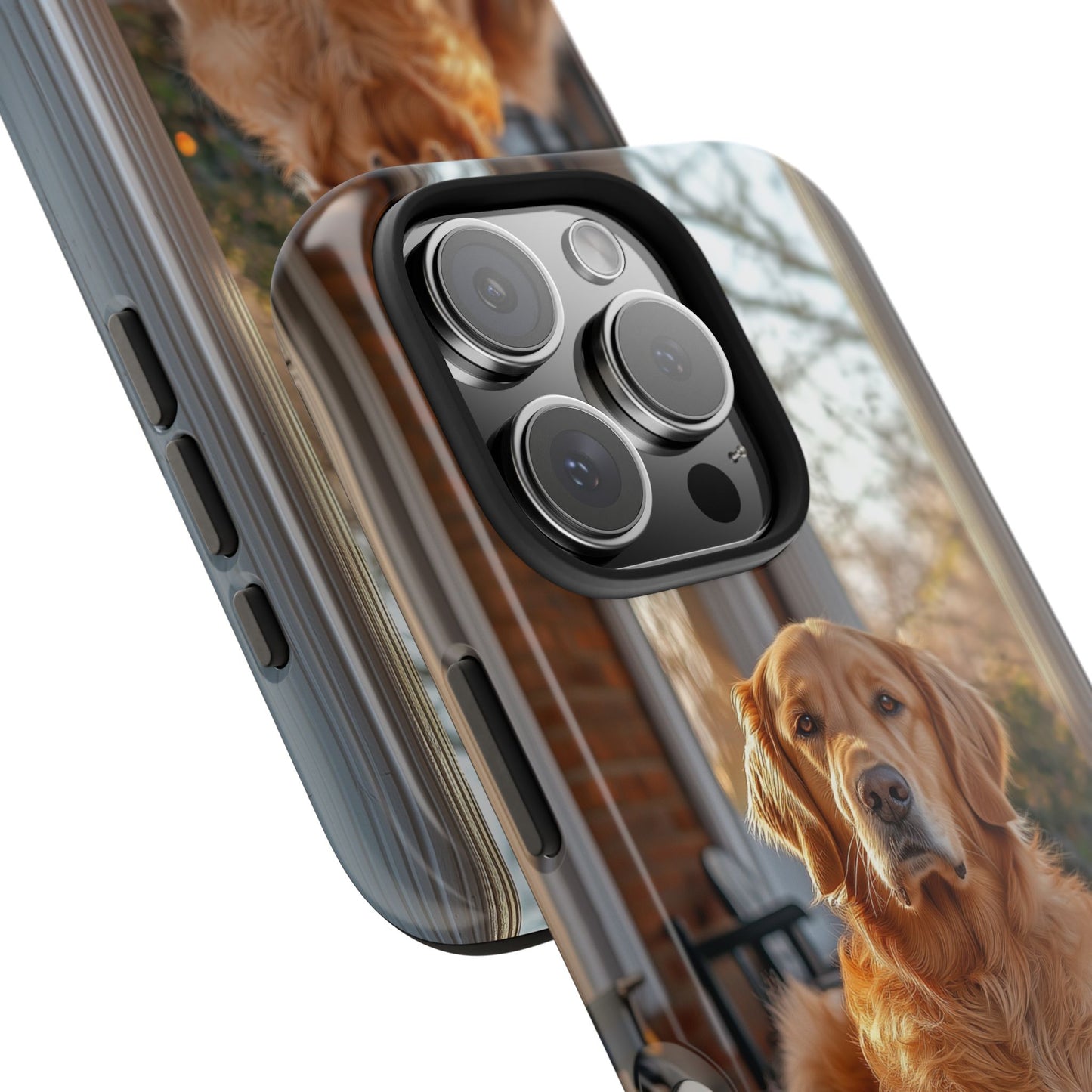 Golden Retriever on Porch - iPhone Series Case