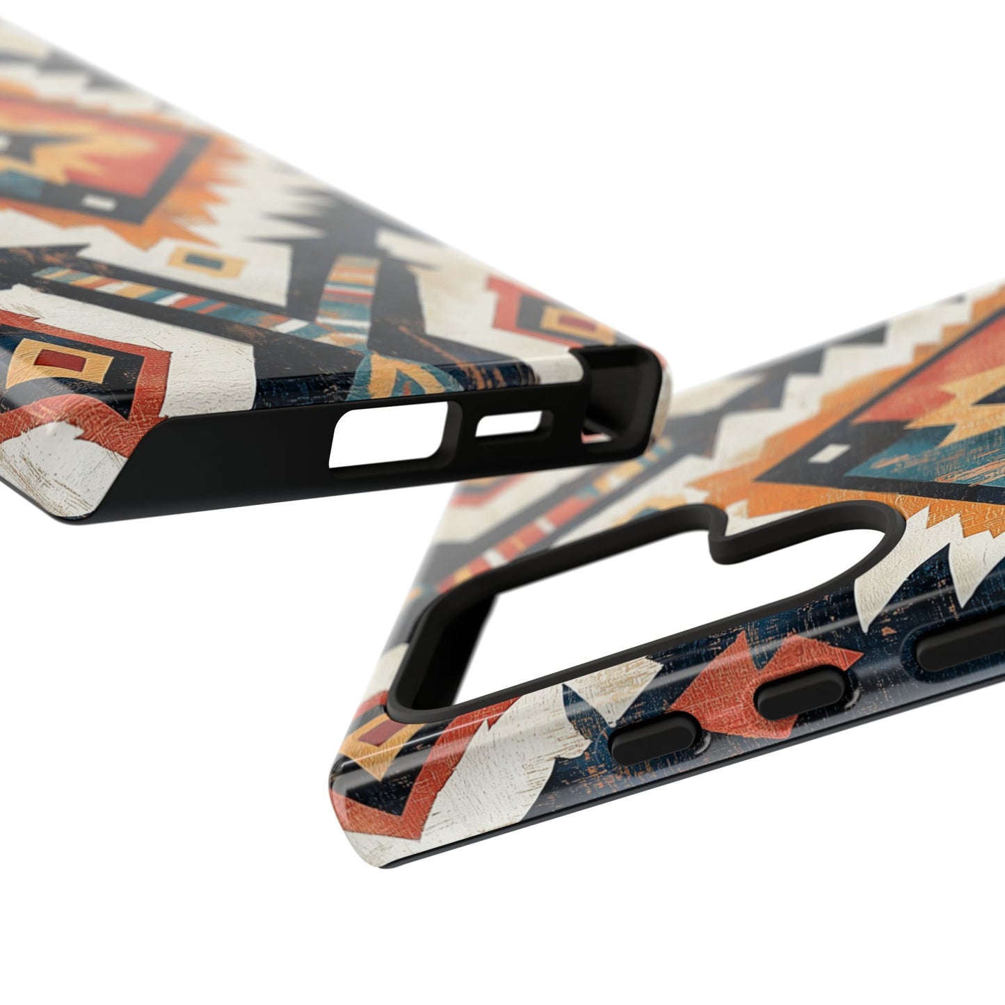 Vintage Southwestern Diamond Tough Samsung Galaxy Case – Rustic Tribal Design, Dual-Layer Protection