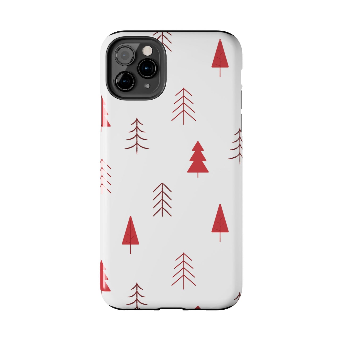 Scandi Red Pine Trees - iPhone Series Case