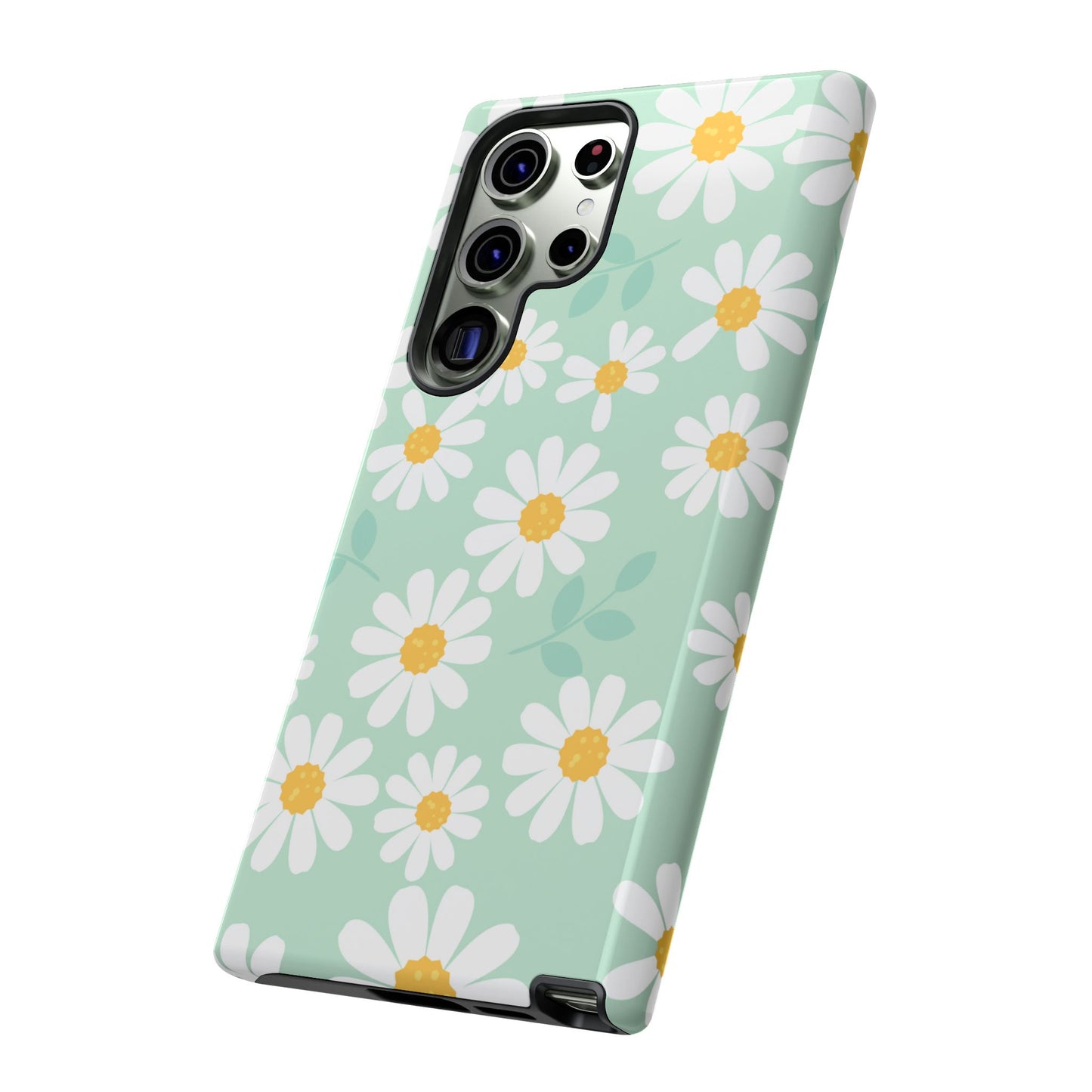 Charming Daisy Floral Tough Samsung Galaxy Case – Spring Pastel Design, Shockproof & Slim