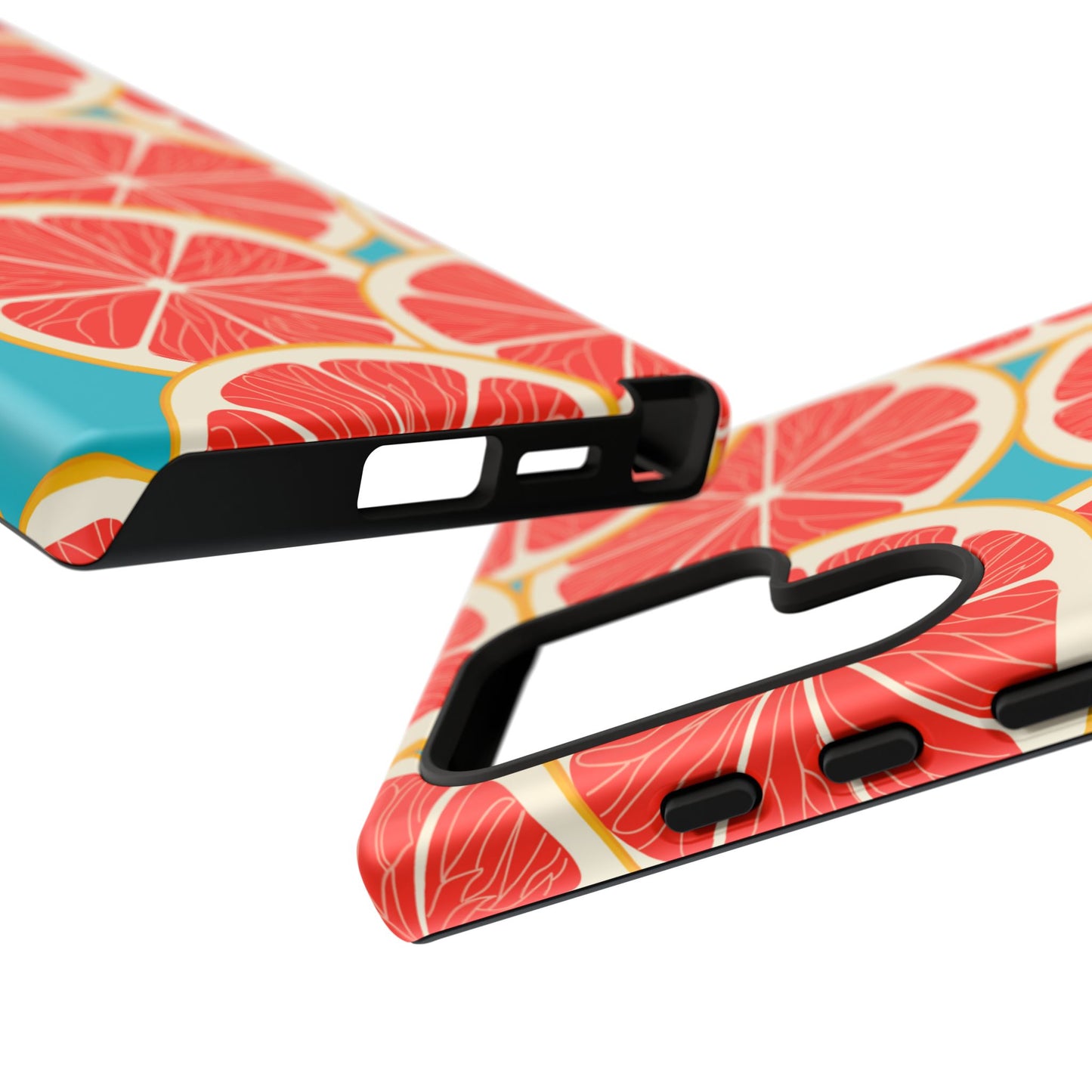 Ruby Grapefruit Pop Tough Samsung Galaxy Case – Vibrant Citrus Design, Shock-Resistant Protection