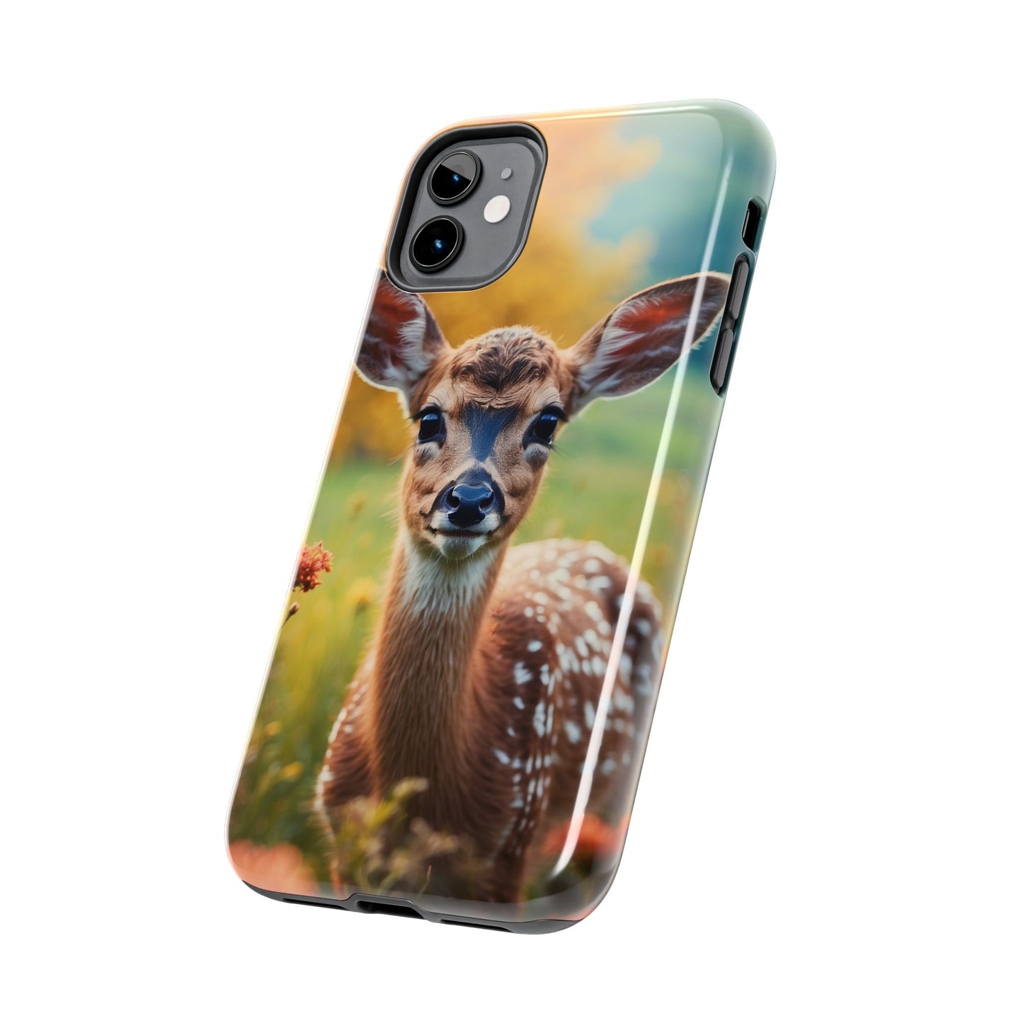 Golden Meadow Fawn iPhone Case